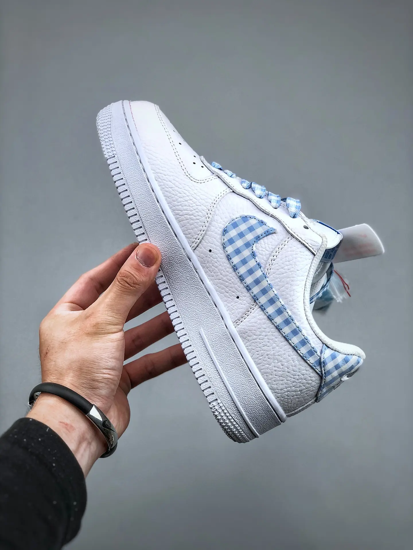 YASSW | FORCES 1 Low Blue Gingham: The Ultimate Light Blue Basketball Sneaker