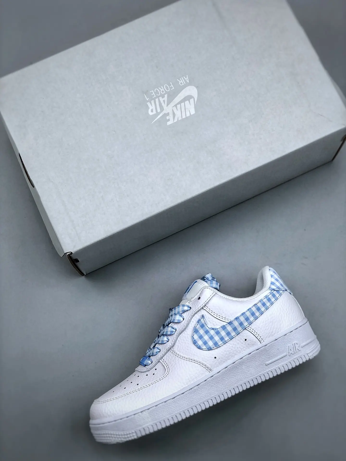 YASSW | FORCES 1 Low Blue Gingham: The Ultimate Light Blue Basketball Sneaker