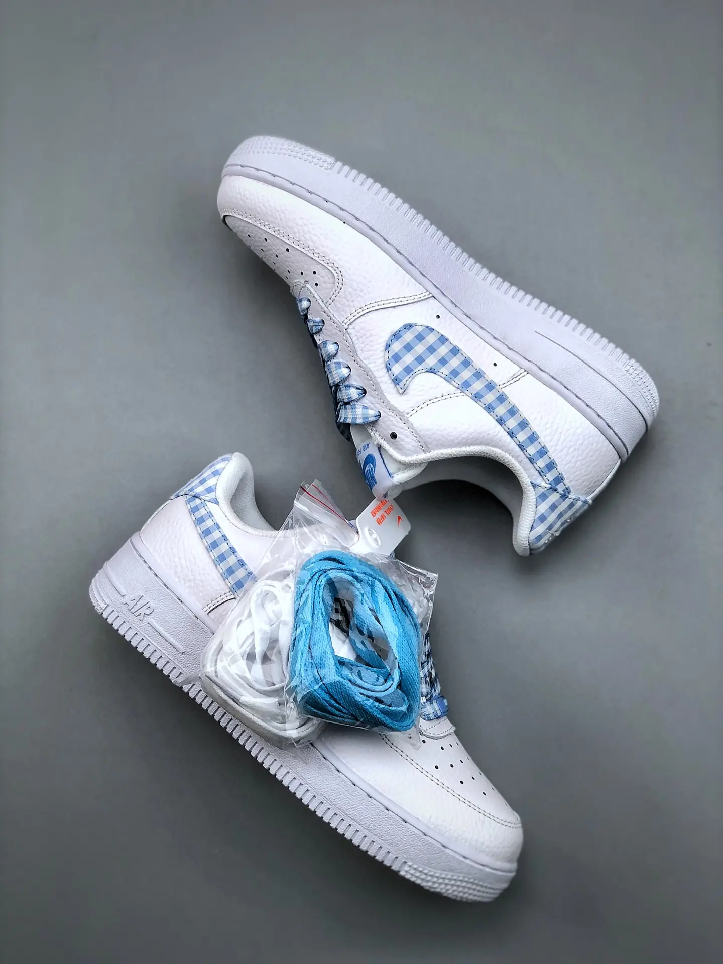 YASSW | FORCES 1 Low Blue Gingham: The Ultimate Light Blue Basketball Sneaker