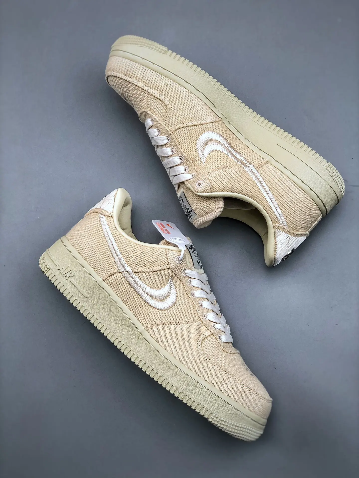 YASSW | Nike Air Force 1 Kid's Low Stussy Fossil - Style Meets Comfort