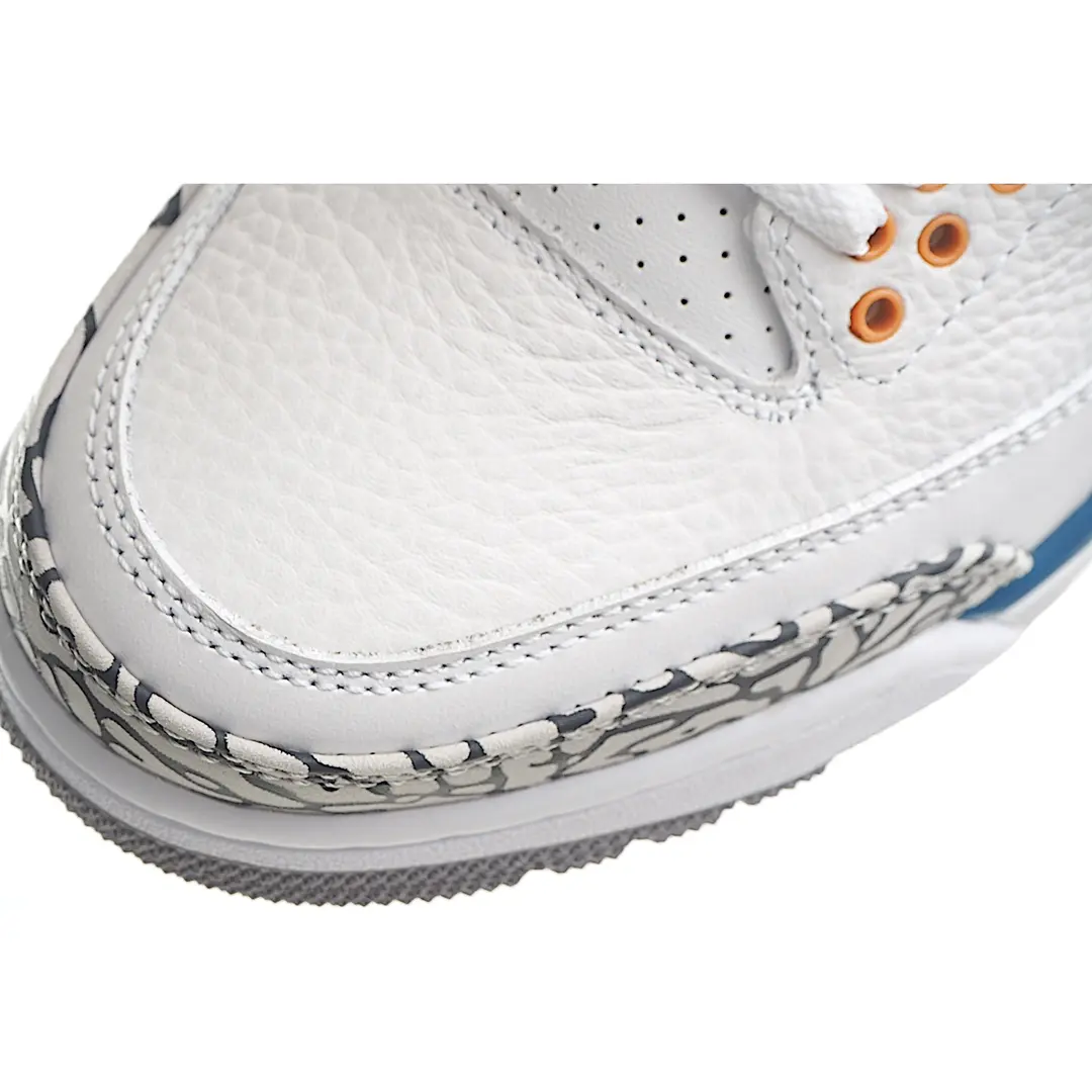 YASSW | Jordan Air Jordan 3 Retro Wizards True Blue Grade School Lifestyle Shoes: White/Blue Replica