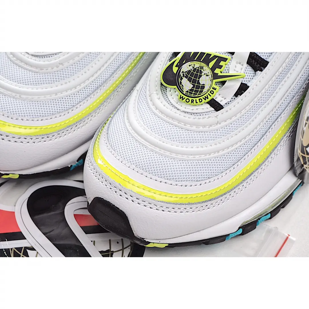 YASSW | Nike Air Max 97 'Worldwide' Review: Colorways of White/Volt/Black/Blue Fury