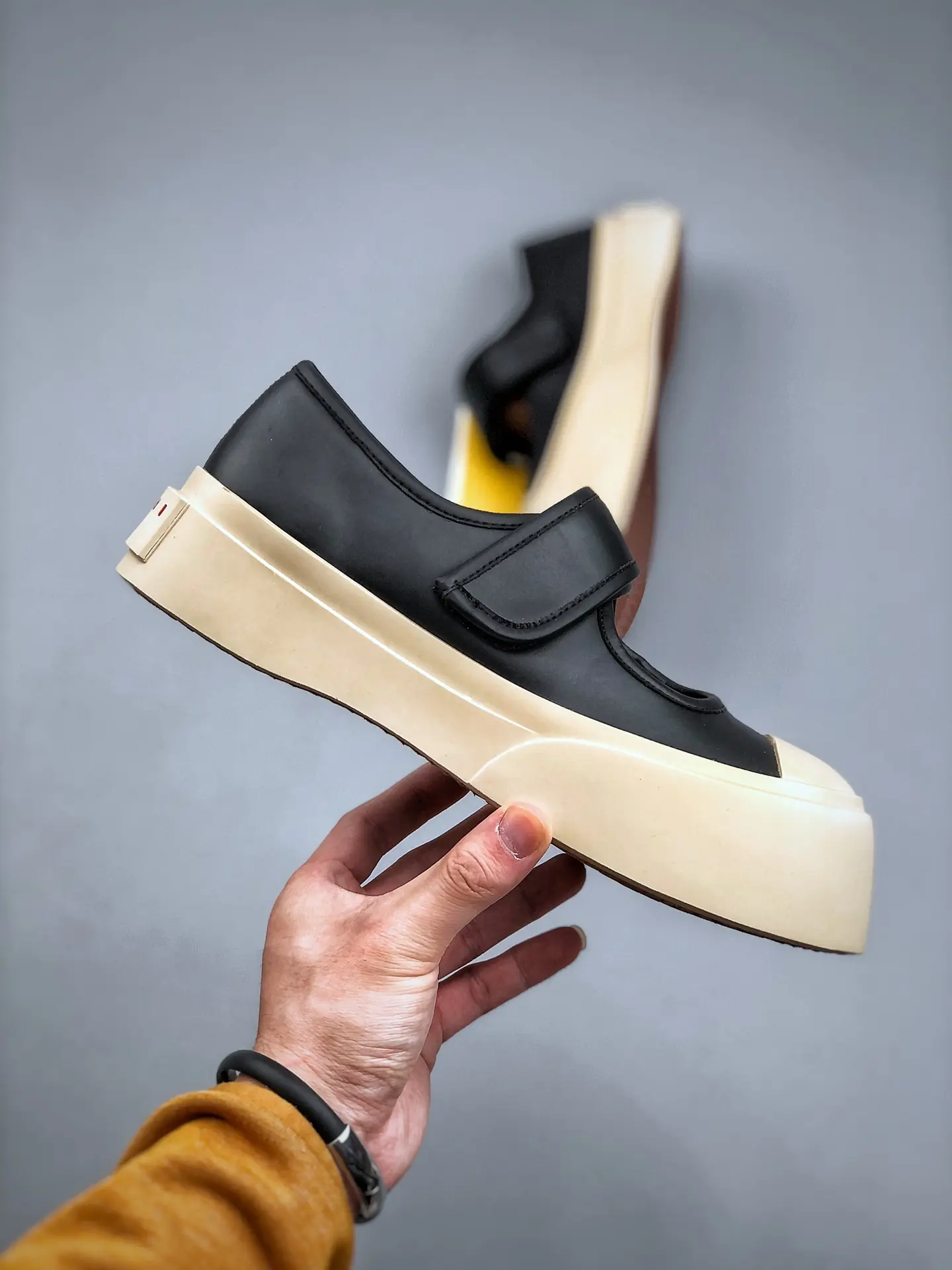 YASSW | Replica Marni Mary Jane Sneakers in Black: Style and Comfort Redefined