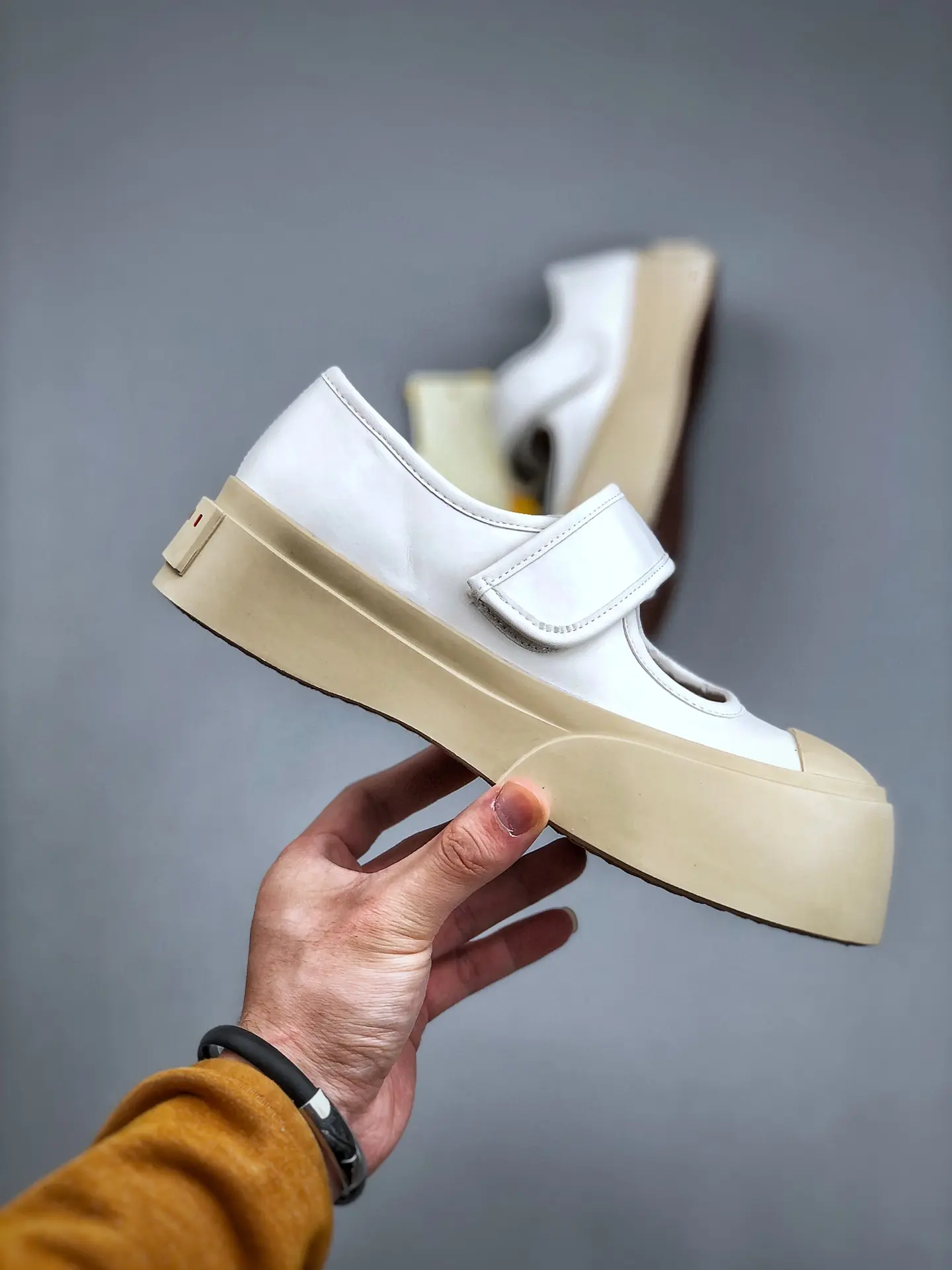 YASSW | Marni Pablo Mary Jane White Leather Sneakers - Replica Review