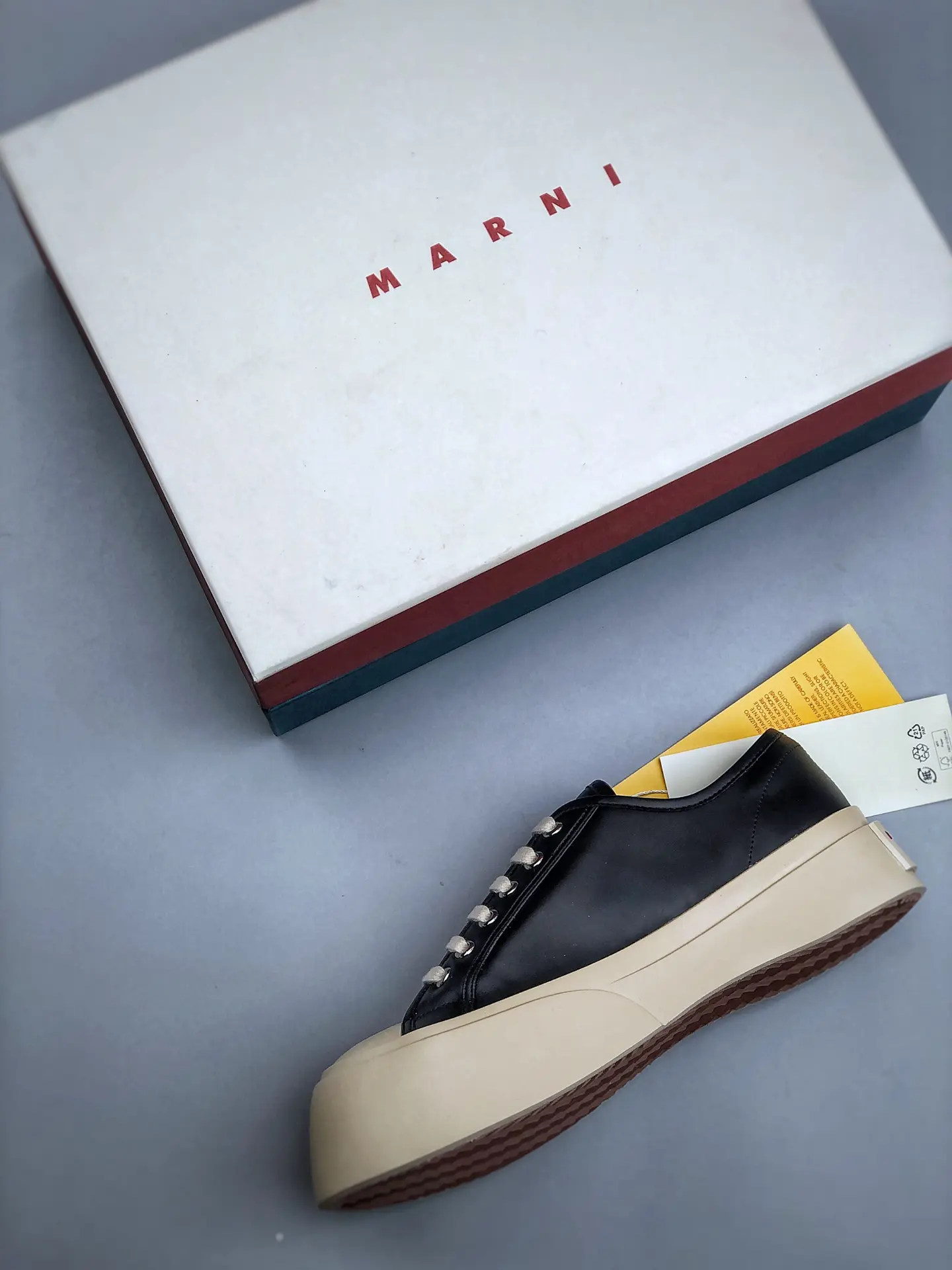 YASSW | Marni Pablo Leather Sneakers: Black Replica Review