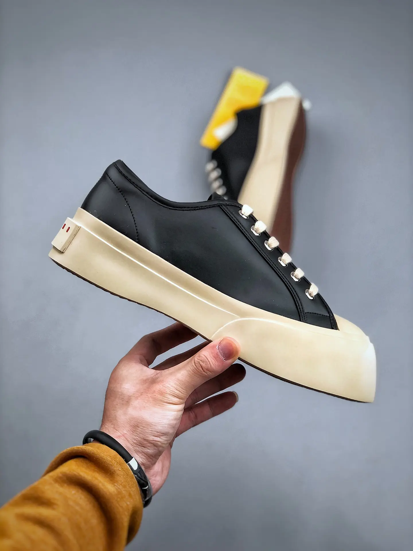 YASSW | Marni Pablo Leather Sneakers: Black Replica Review