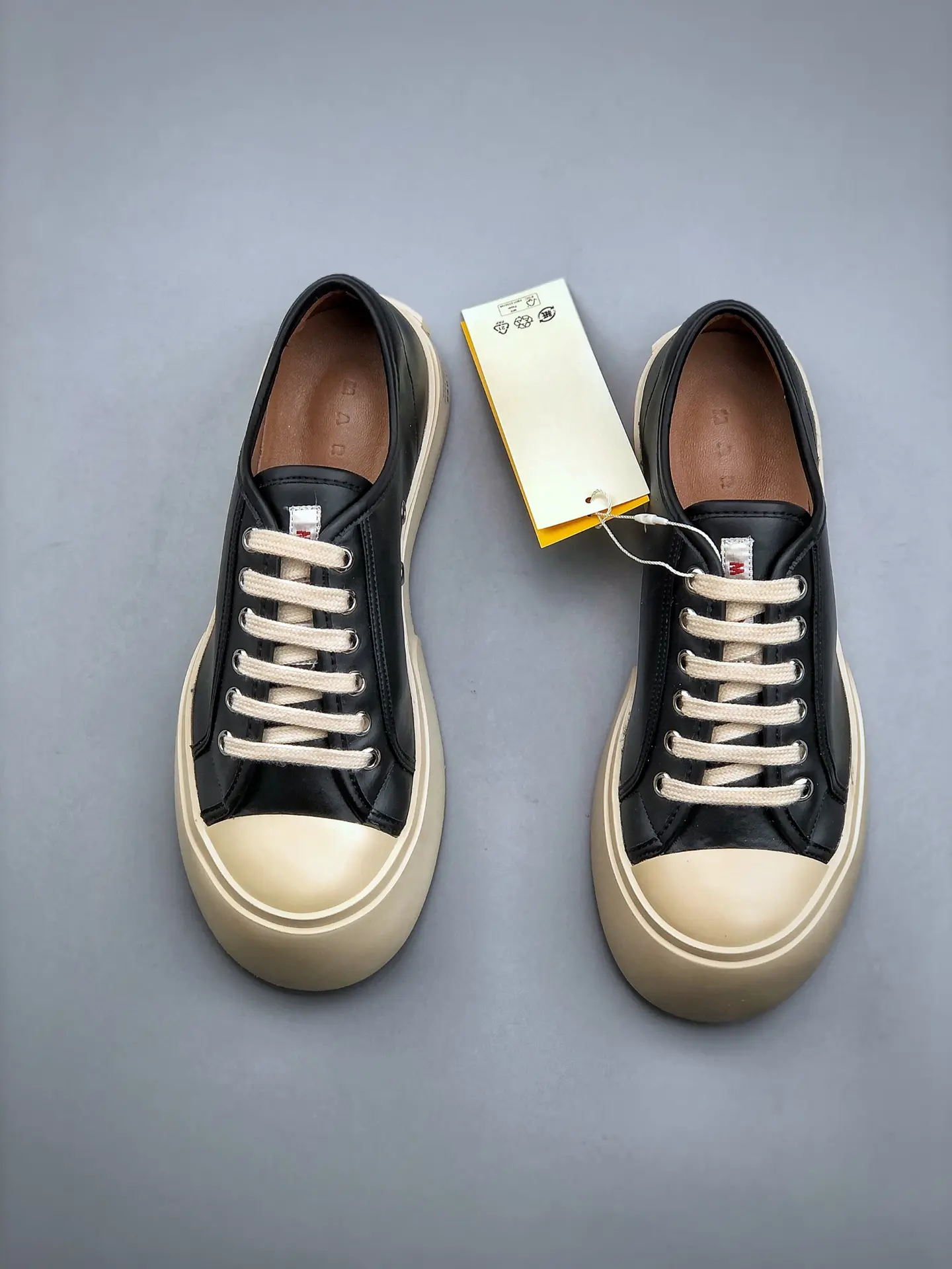 YASSW | Marni Pablo Leather Sneakers: Black Replica Review