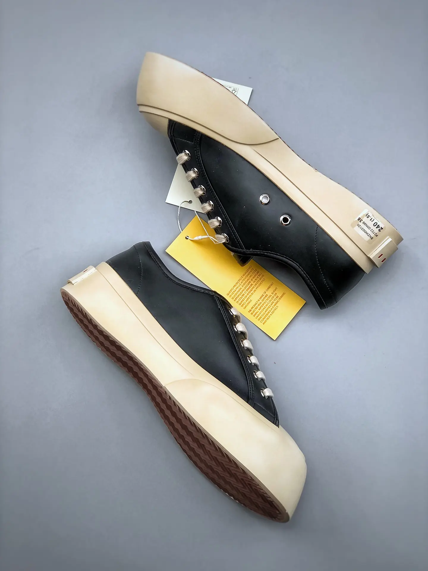 YASSW | Marni Pablo Leather Sneakers: Black Replica Review