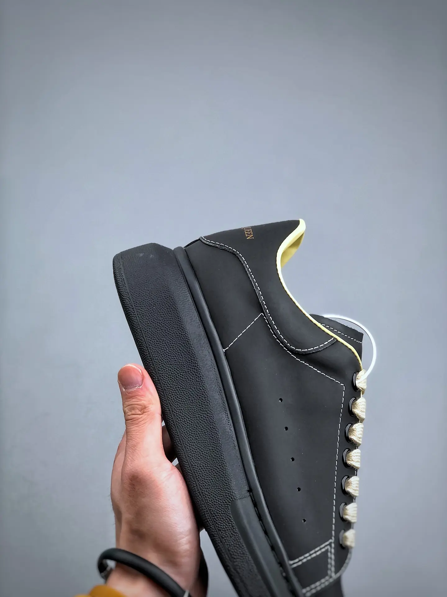 YASSW | Unveiling the Replica Alexander McQueen Oversized Sneakers in Black/Ivory