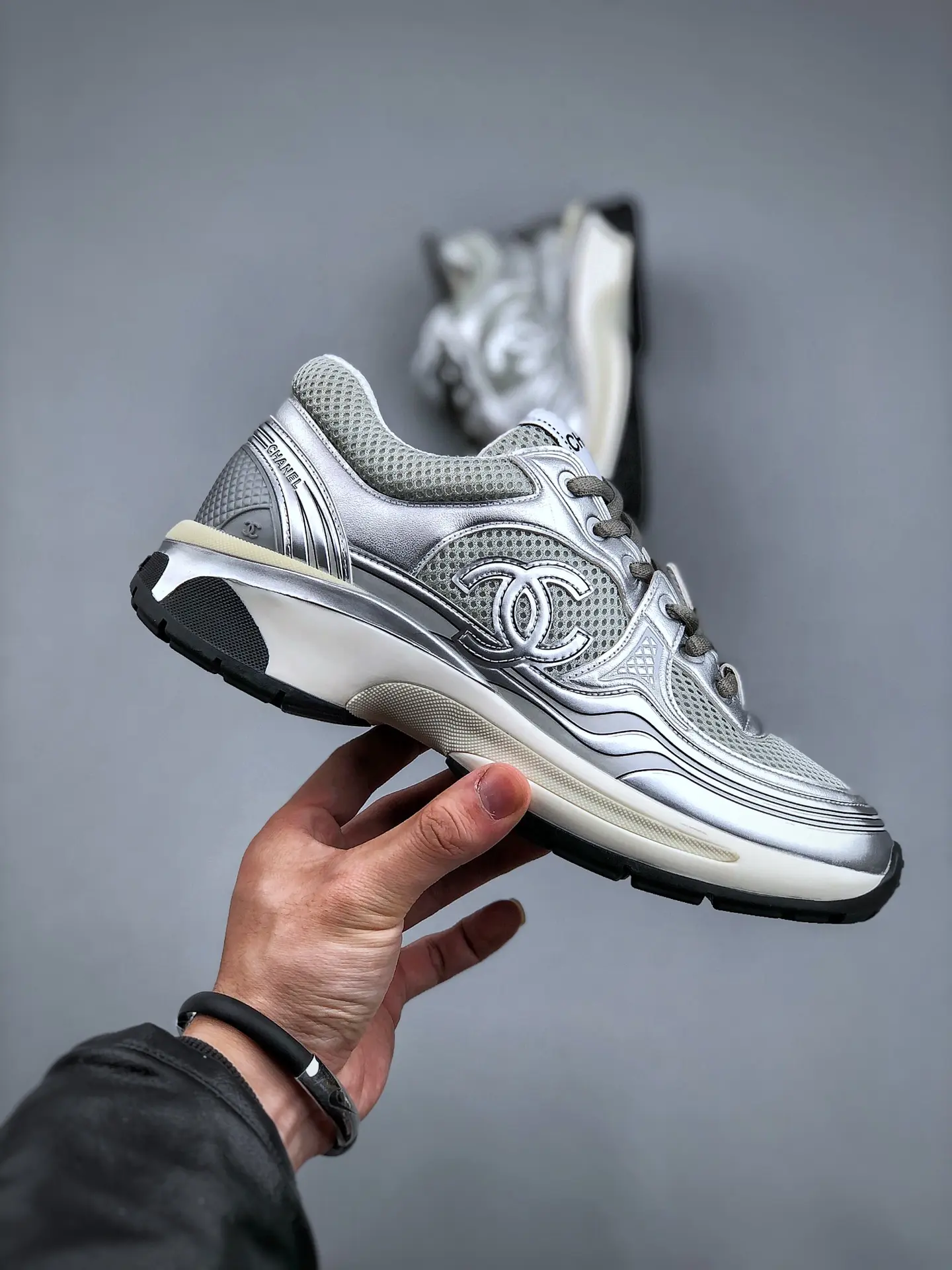 YASSW | Replica Chanel 2023 Cruise Sneakers Light Gray/Silver - Style & Comfort