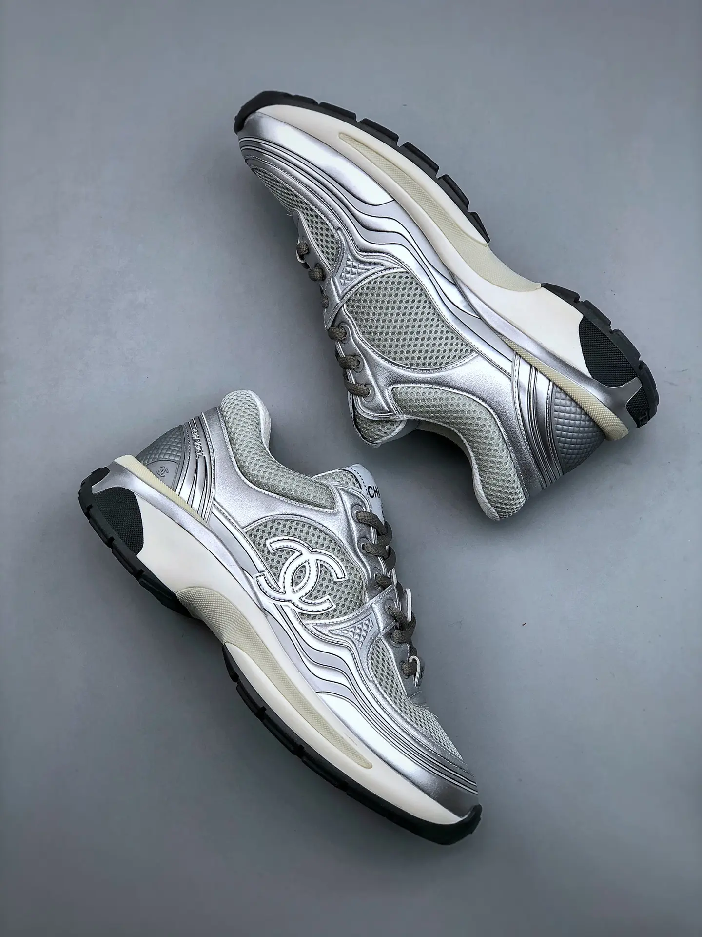 YASSW | Replica Chanel 2023 Cruise Sneakers Light Gray/Silver - Style & Comfort