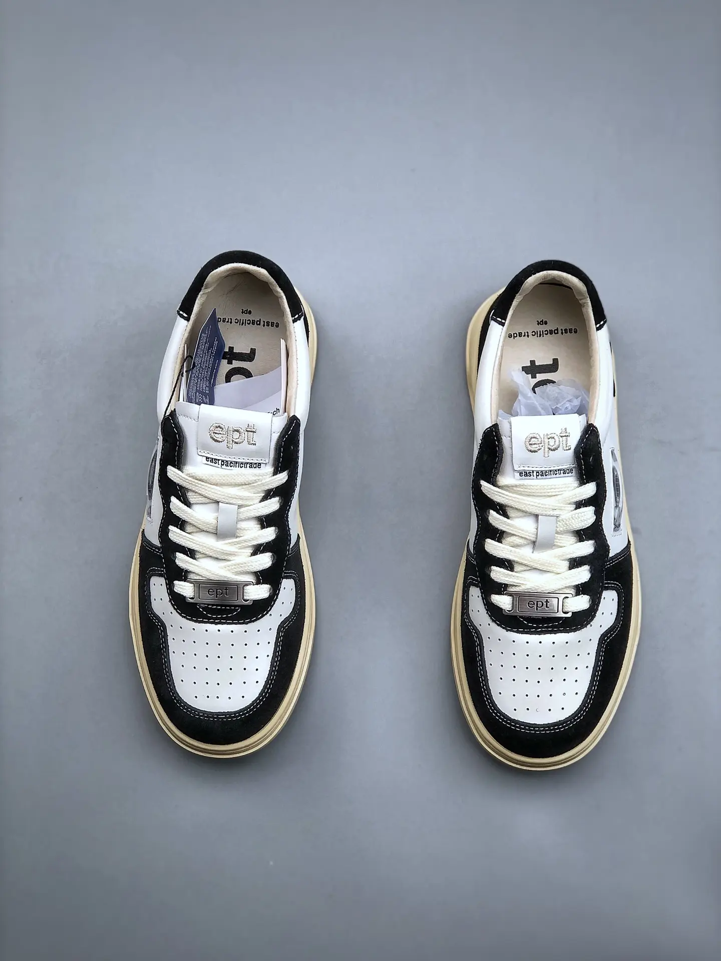 YASSW | EPT Platform Sneakers Black/White - Casual Street Style Replica