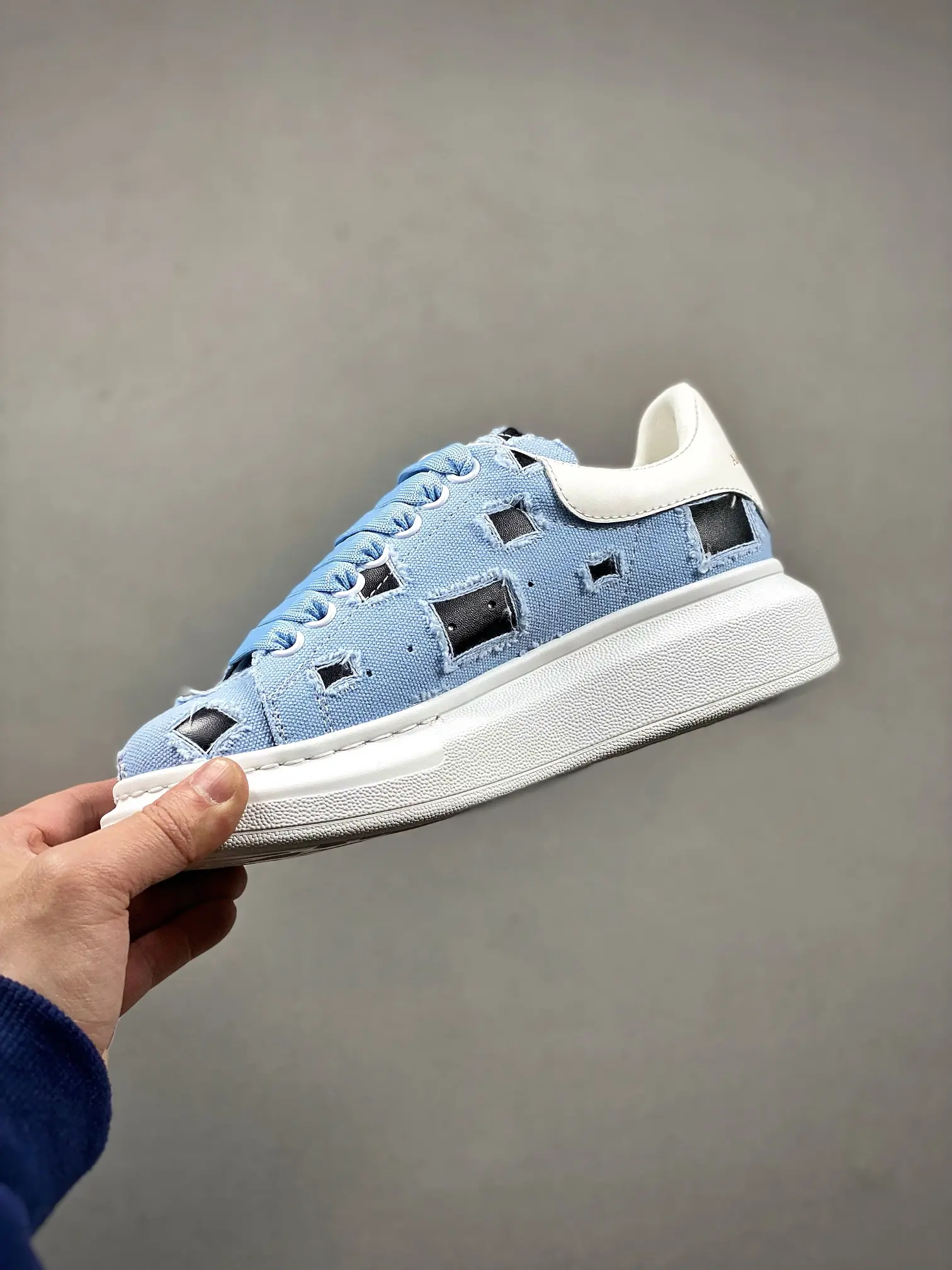 YASSW | Alexander McQueen Replica Sky Blue & White Sneakers Review