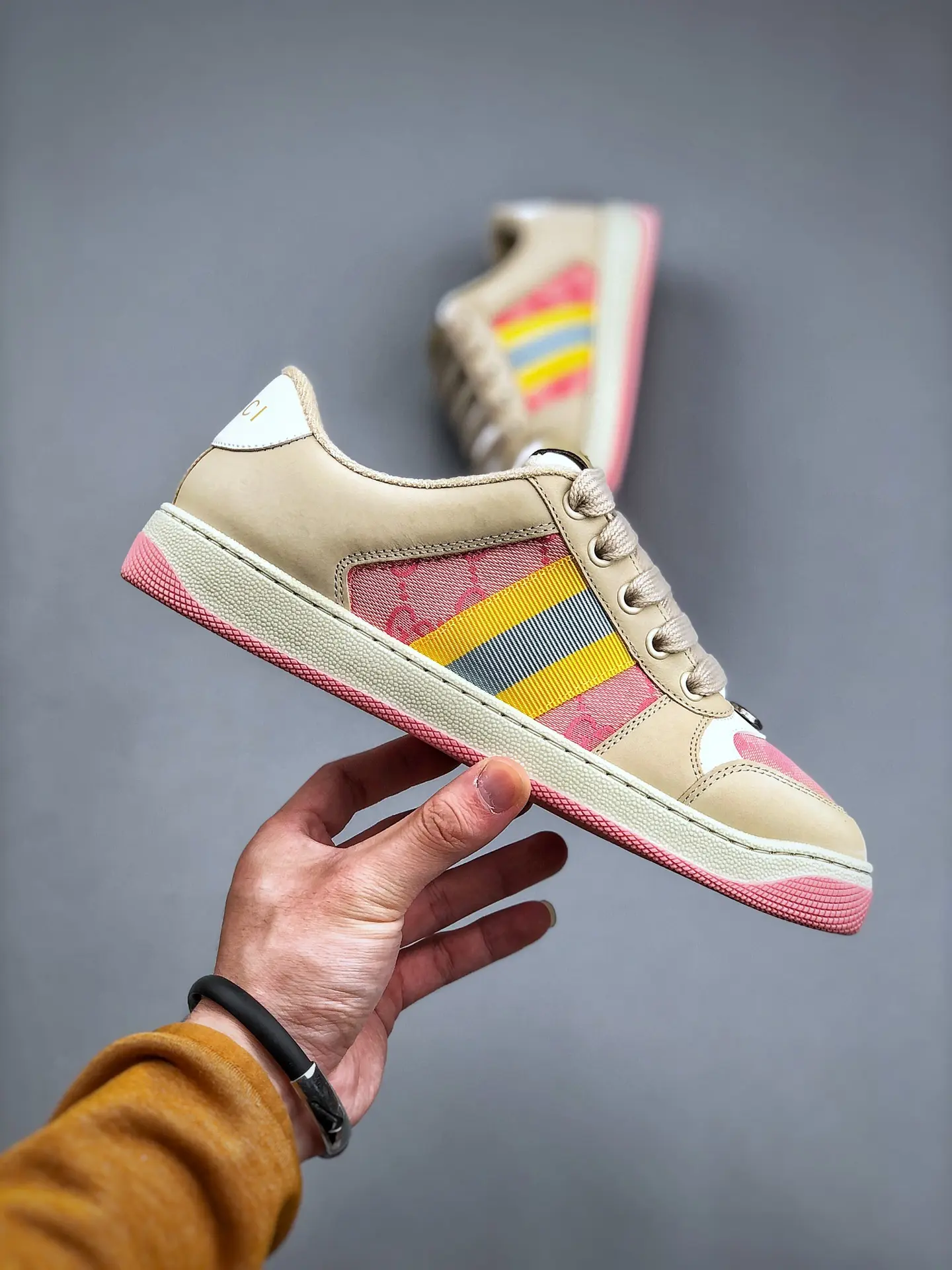 YASSW | Gucci Multicolour Screener Sneakers Replica Review