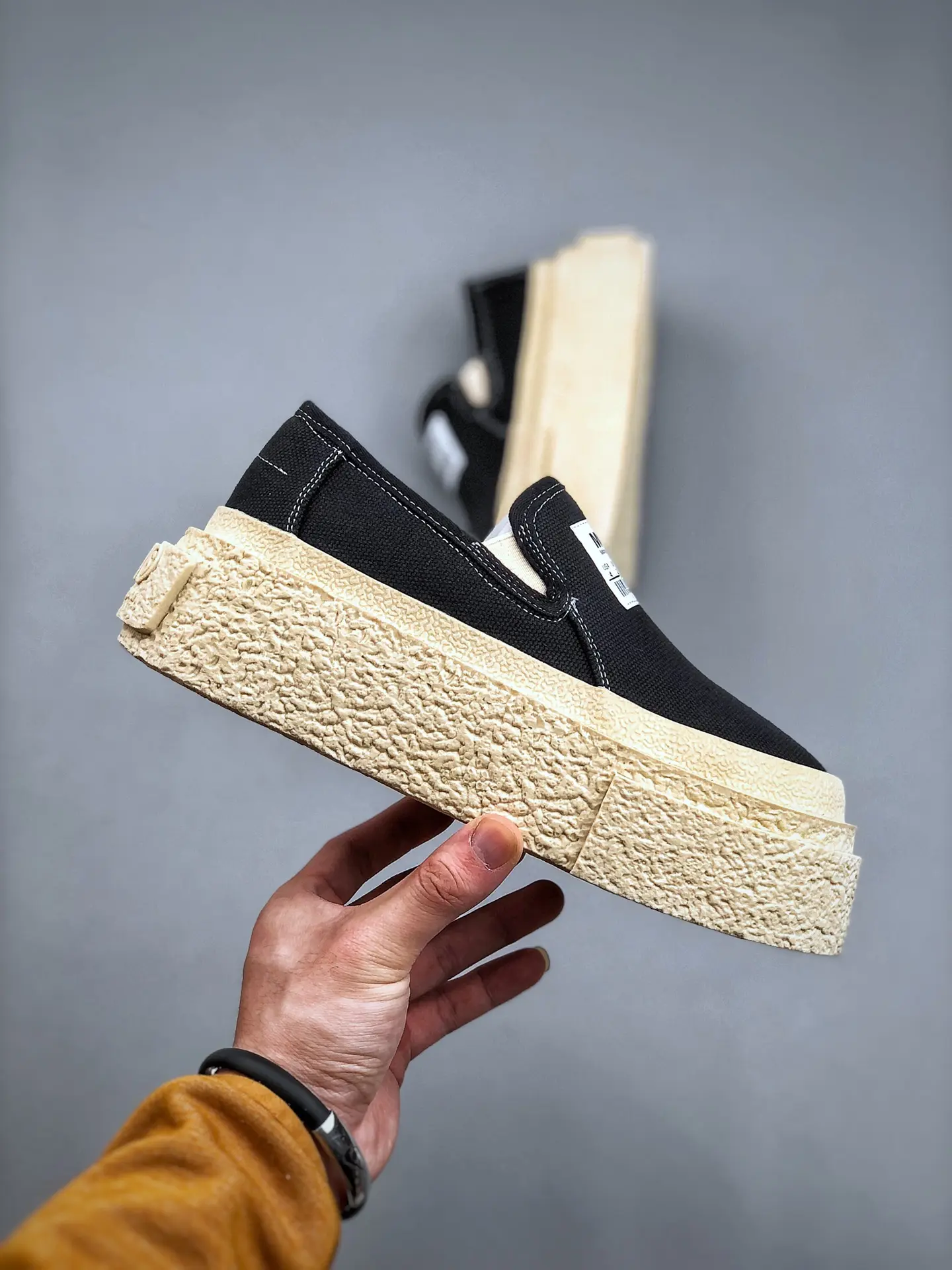 YASSW | MM6 Maison Margiela Suede Platform Slip-On Sneakers: A Modern Classic