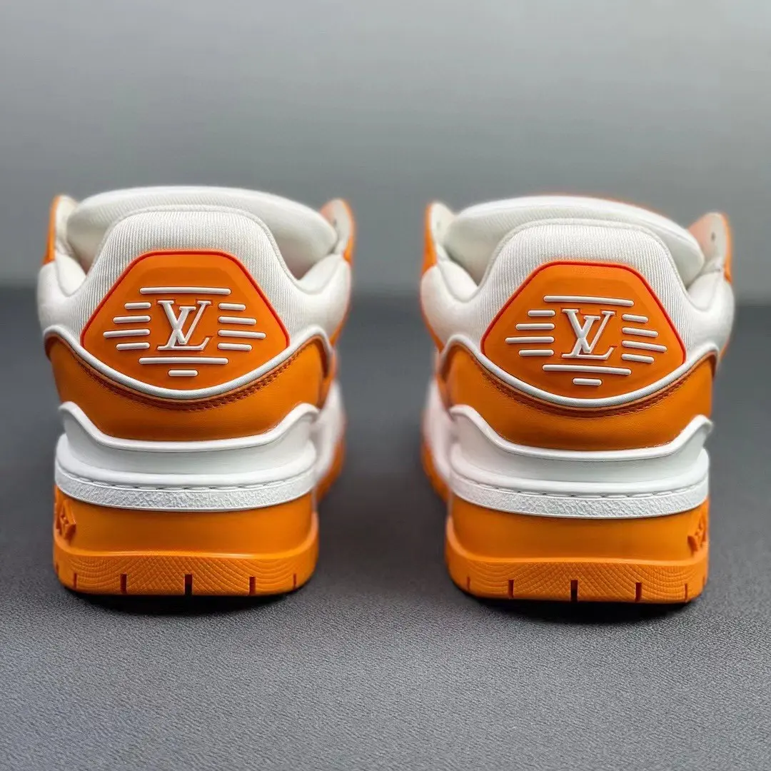 YASSW | Louis Vuitton Orange Monogram Maxi Trainers - Replica Review