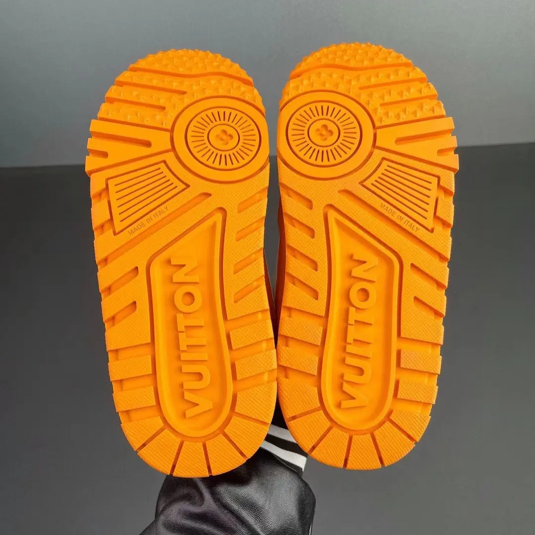 YASSW | Louis Vuitton Orange Monogram Maxi Trainers - Replica Review