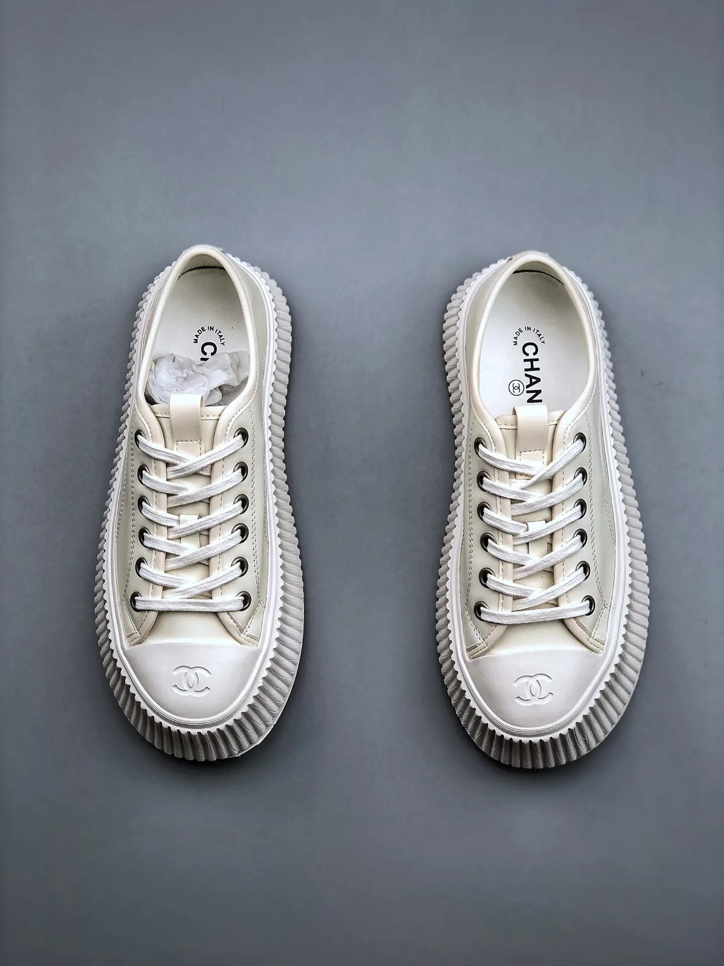 YASSW | Replica and Fake Jil Sander and Chanel Sneakers - White and Beige