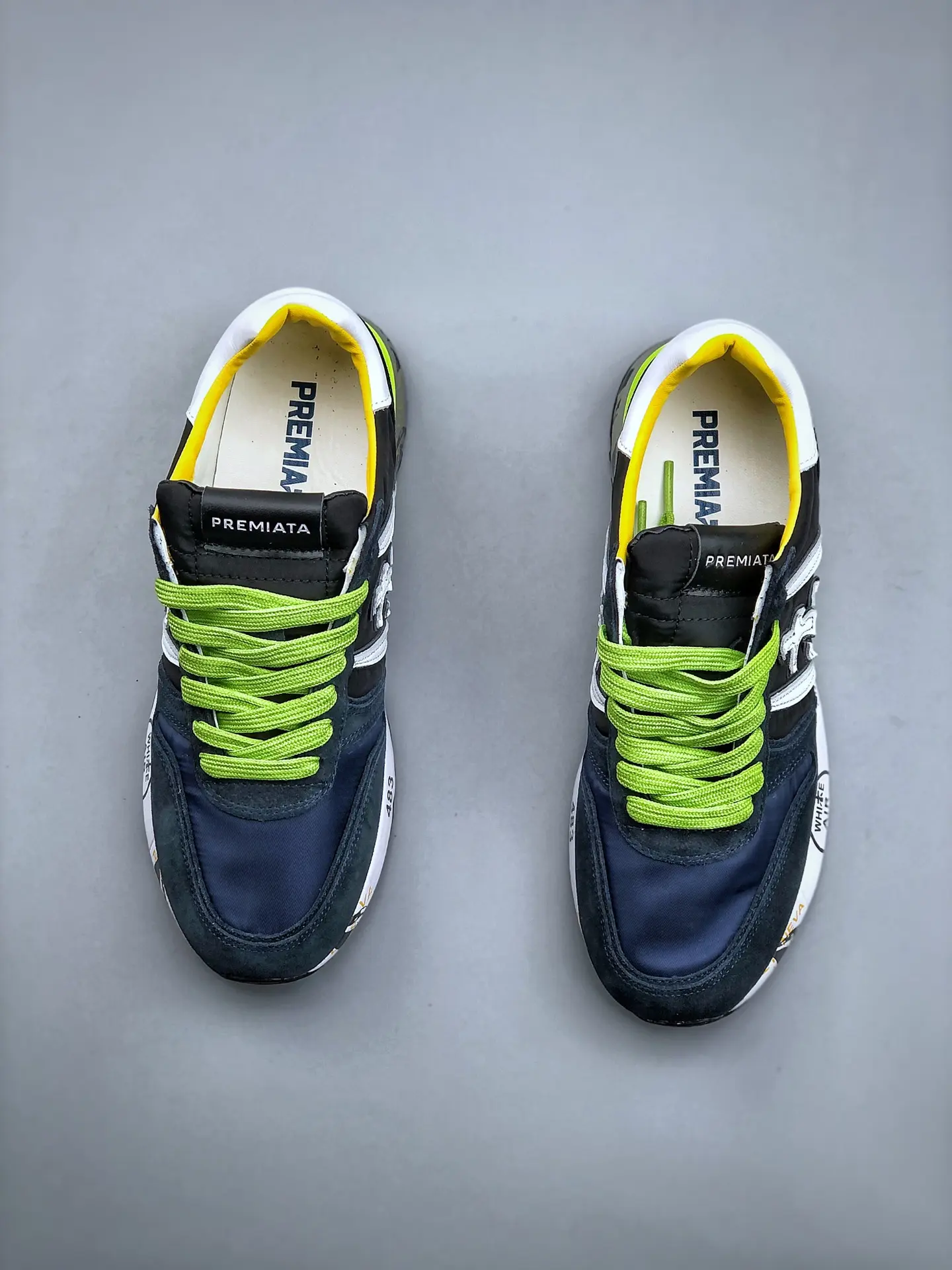 YASSW | Unveiling the Blue Premiata Lander Sneakers: Authentic vs. Replica