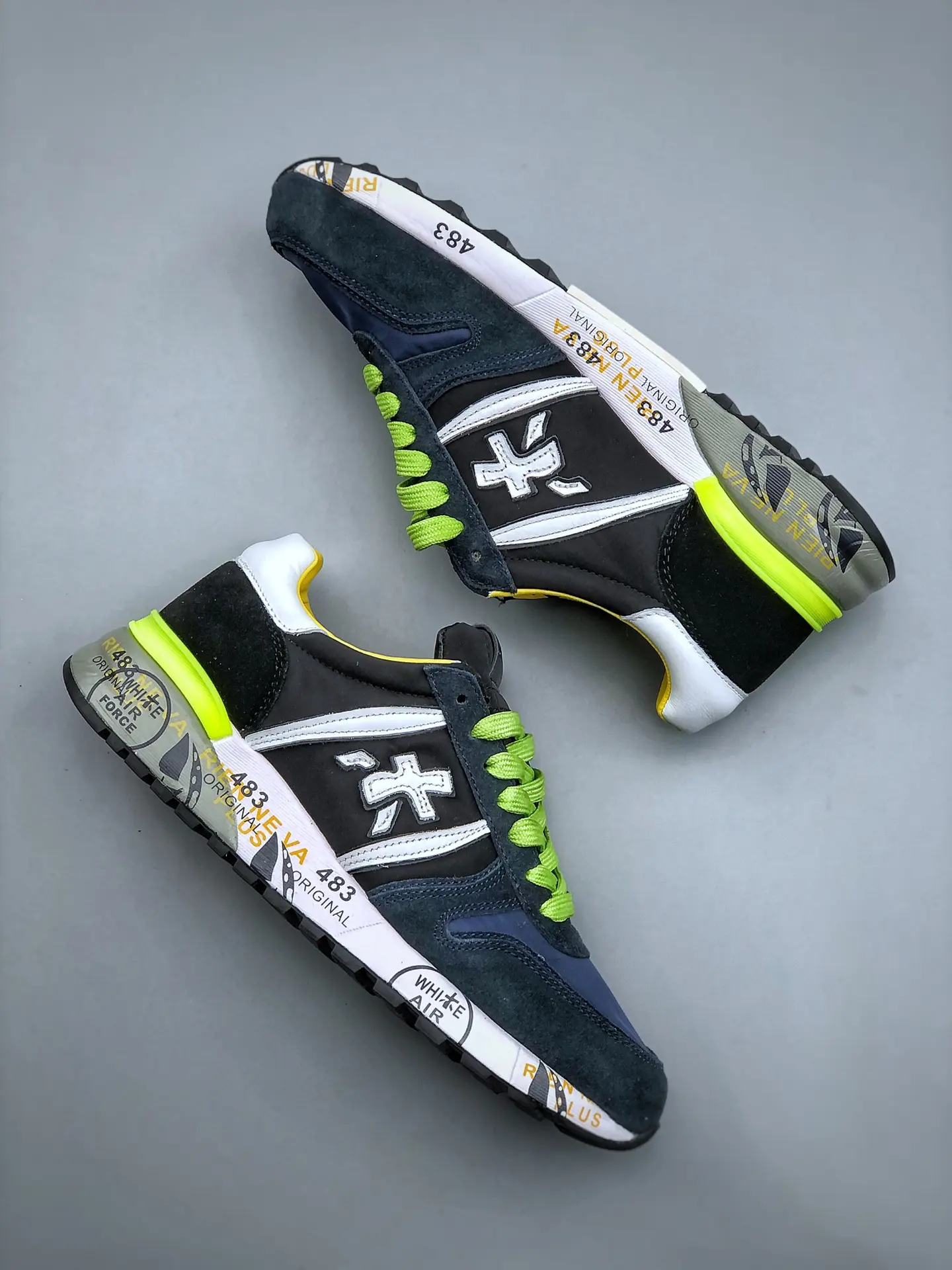 YASSW | Unveiling the Blue Premiata Lander Sneakers: Authentic vs. Replica