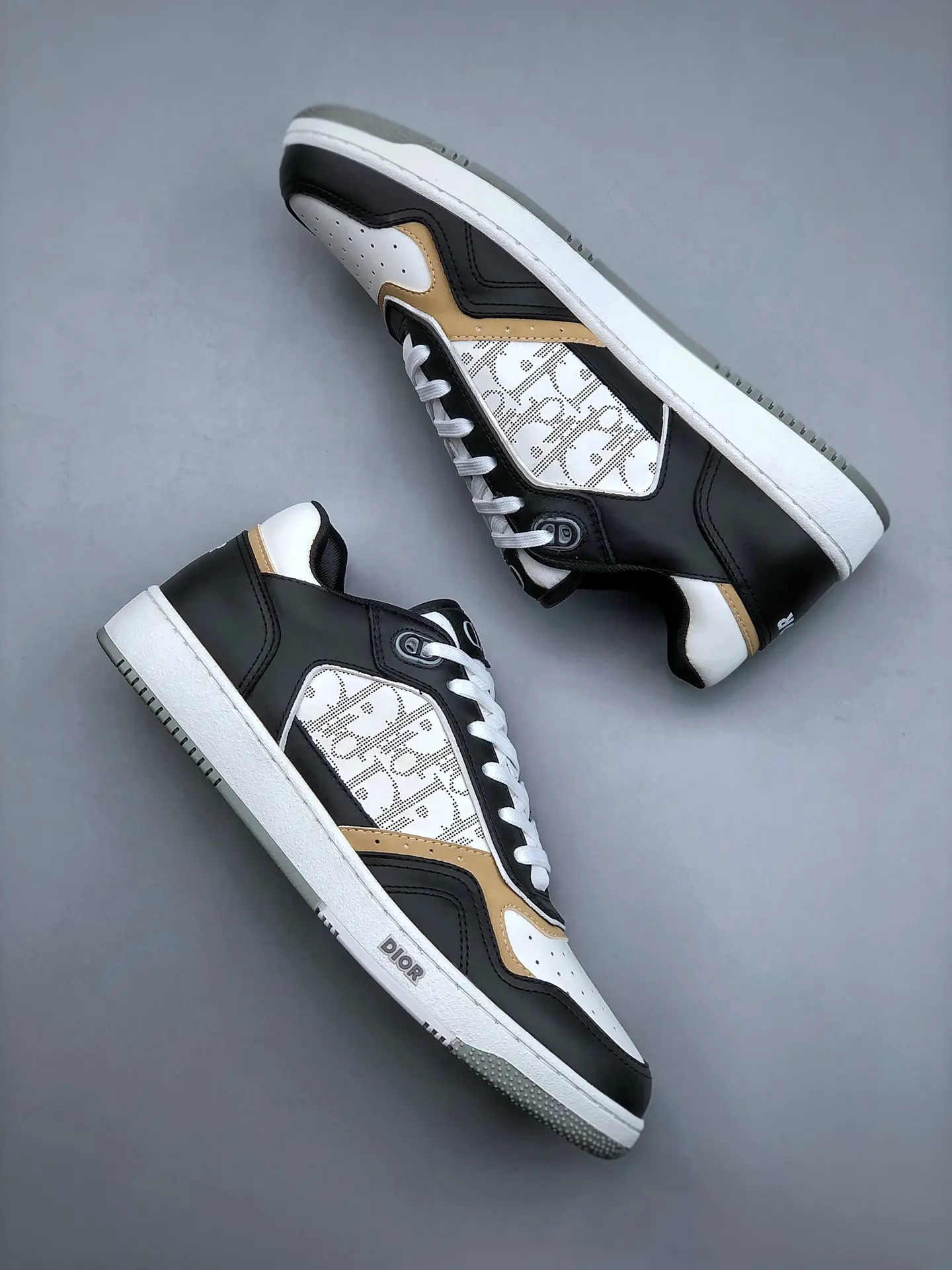 YASSW | Dior B27 Low Grey Brown Replica Sneakers