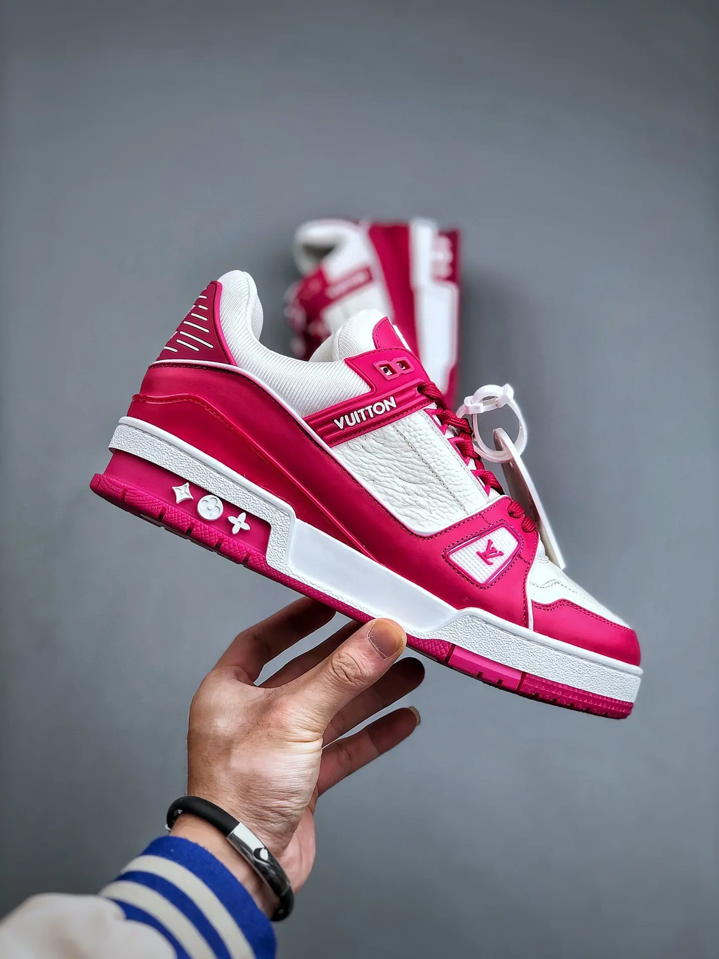 YASSW | The Ultimate Guide to Replica Louis Vuitton LV Trainer Sneakers in Fuchsia