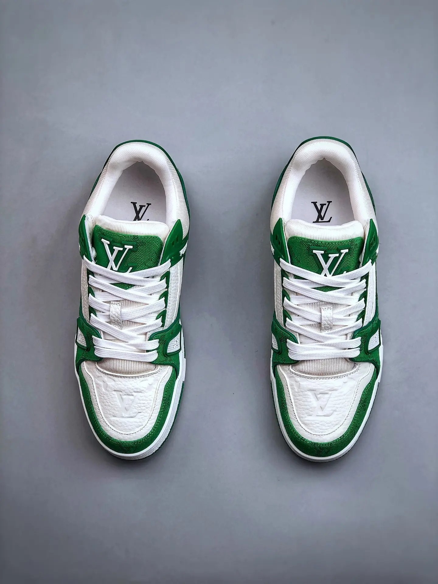 YASSW | Replica Louis Vuitton LV Trainer Sneaker Green Monogram Denim Review