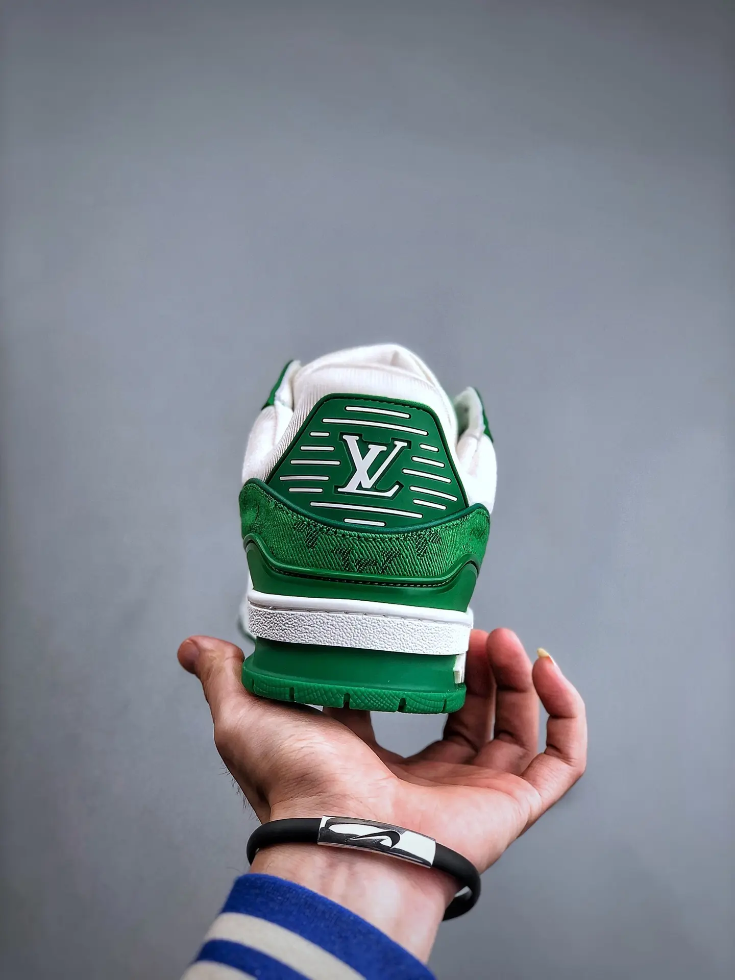 YASSW | Replica Louis Vuitton LV Trainer Sneaker Green Monogram Denim Review