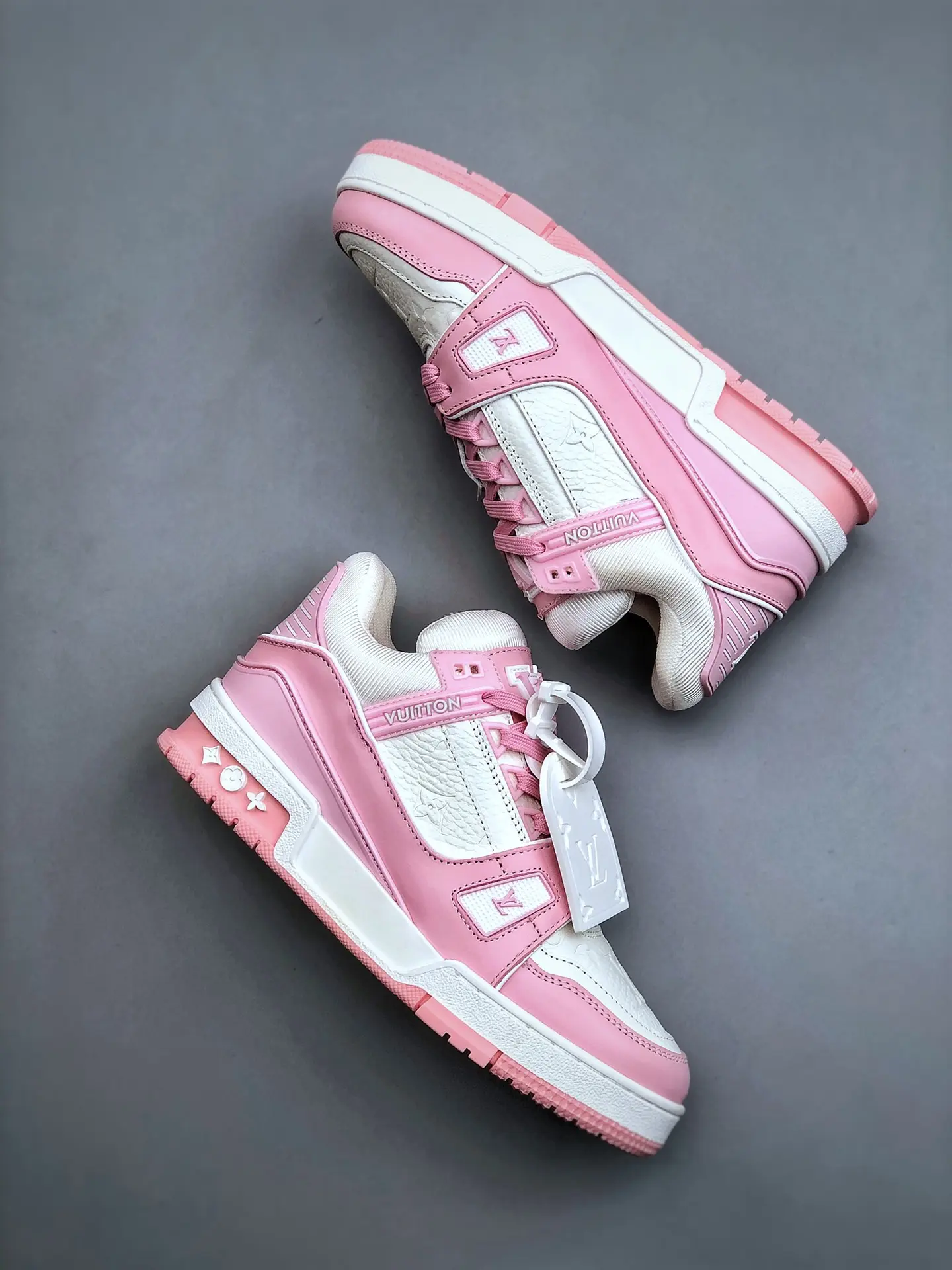 YASSW | Replica Louis Vuitton Trainer Pink Sneakers - A Stylish Statement