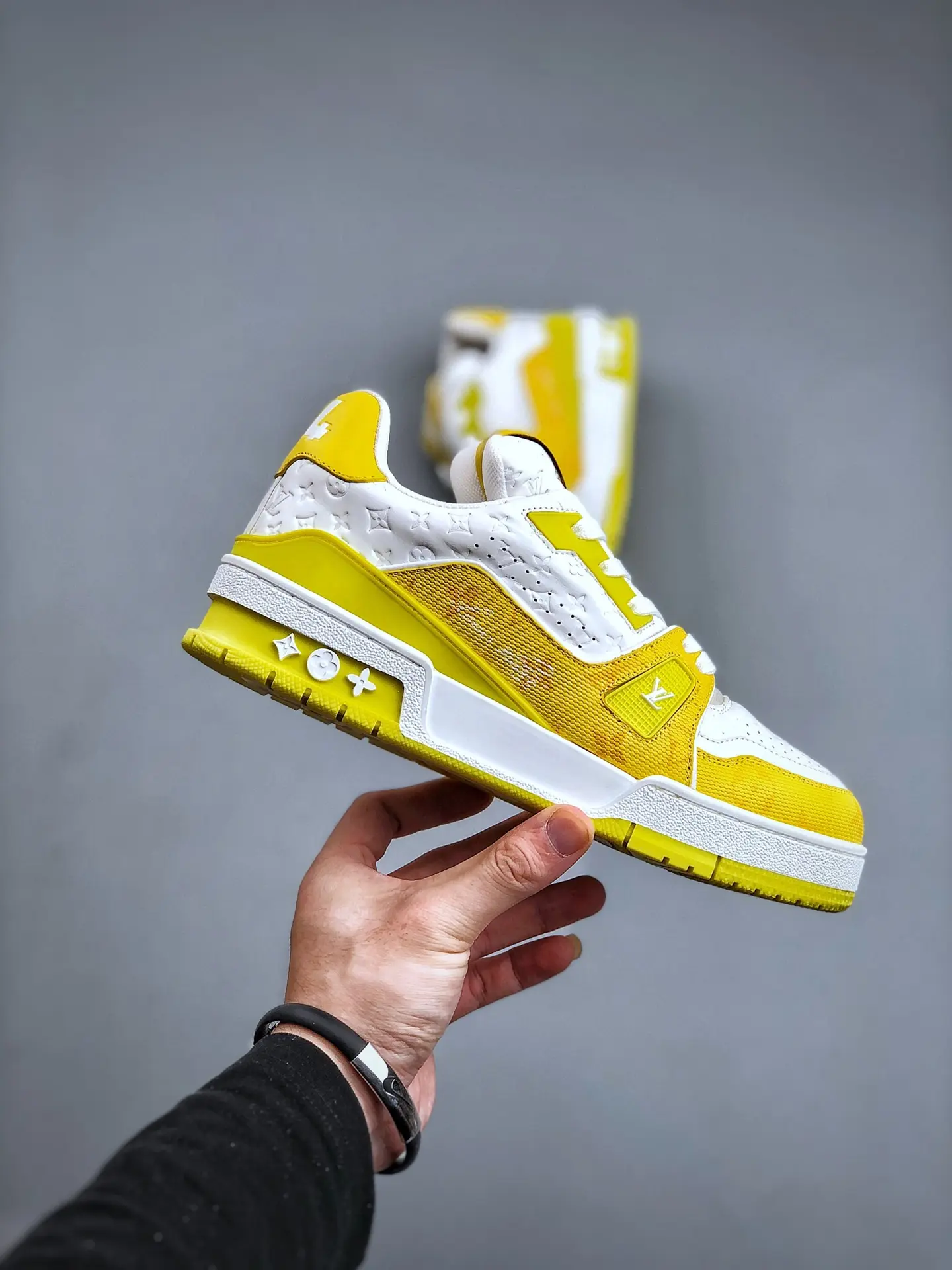 YASSW | Replica Louis Vuitton LV Trainer Sneaker Yellow: A Stylish Fake Alternative