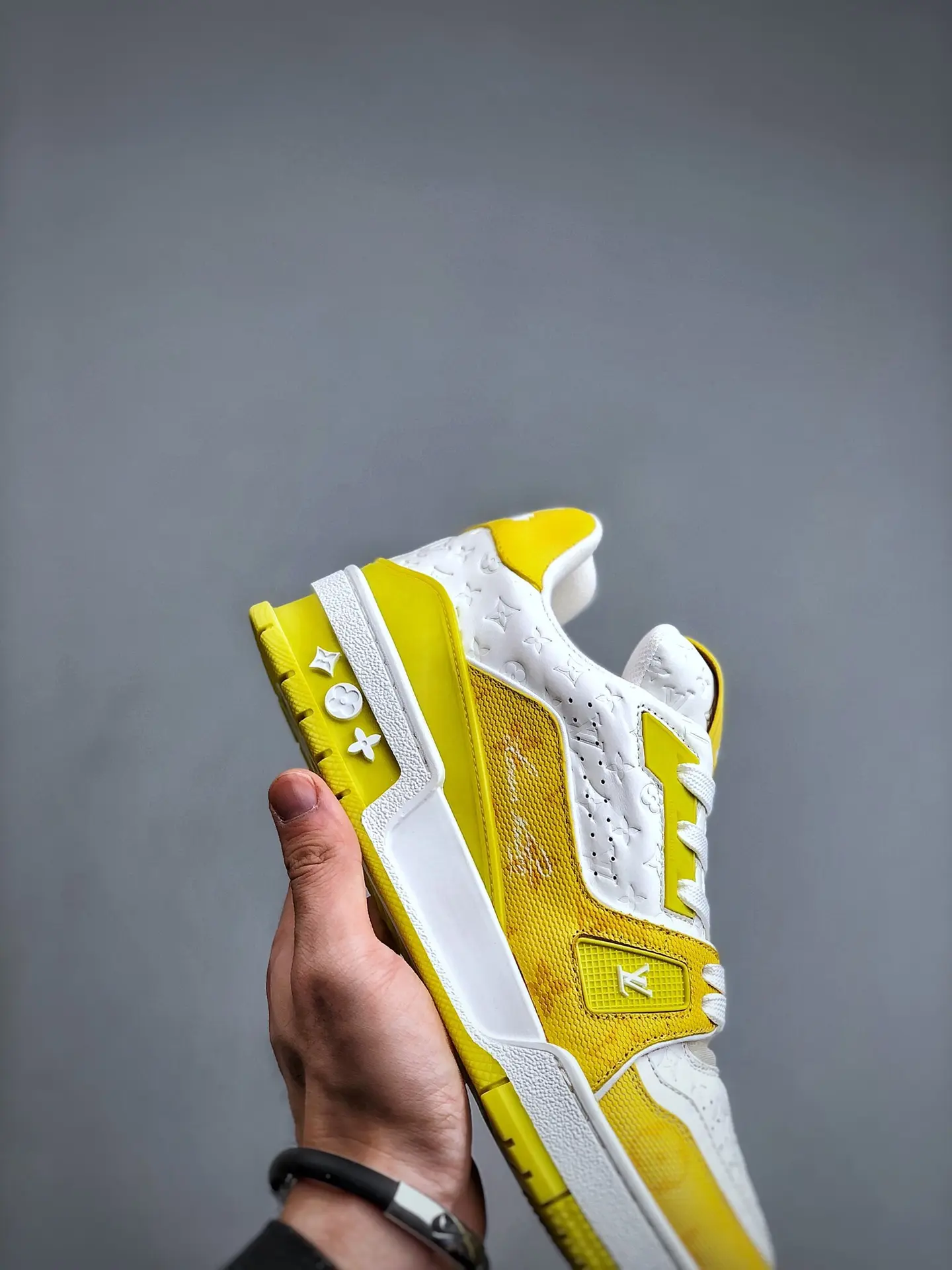 YASSW | Replica Louis Vuitton LV Trainer Sneaker Yellow: A Stylish Fake Alternative