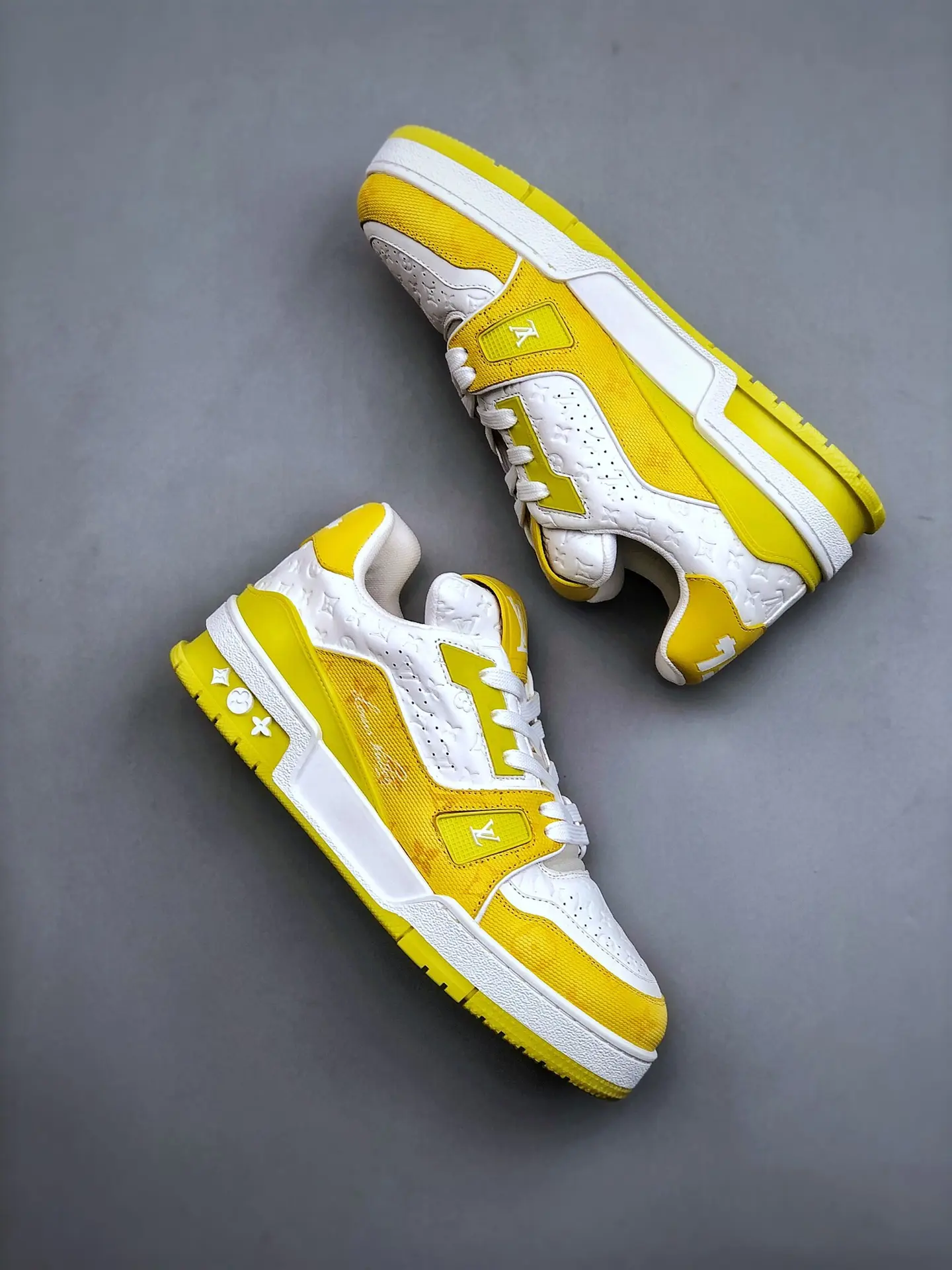 YASSW | Replica Louis Vuitton LV Trainer Sneaker Yellow: A Stylish Fake Alternative