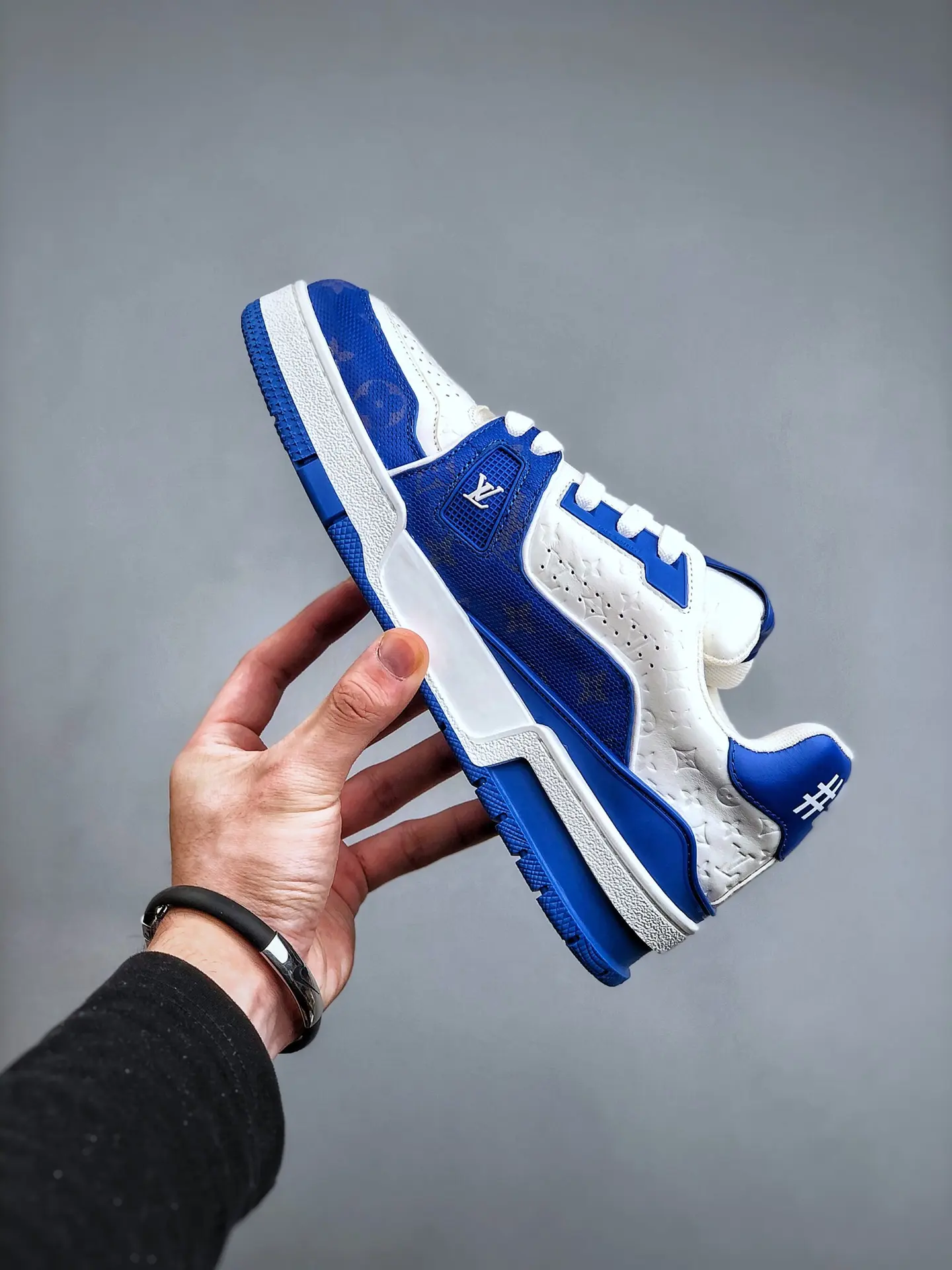 YASSW | The Allure of Louis Vuitton LV Trainer Sneakers in Blue - Replica vs. Authentic