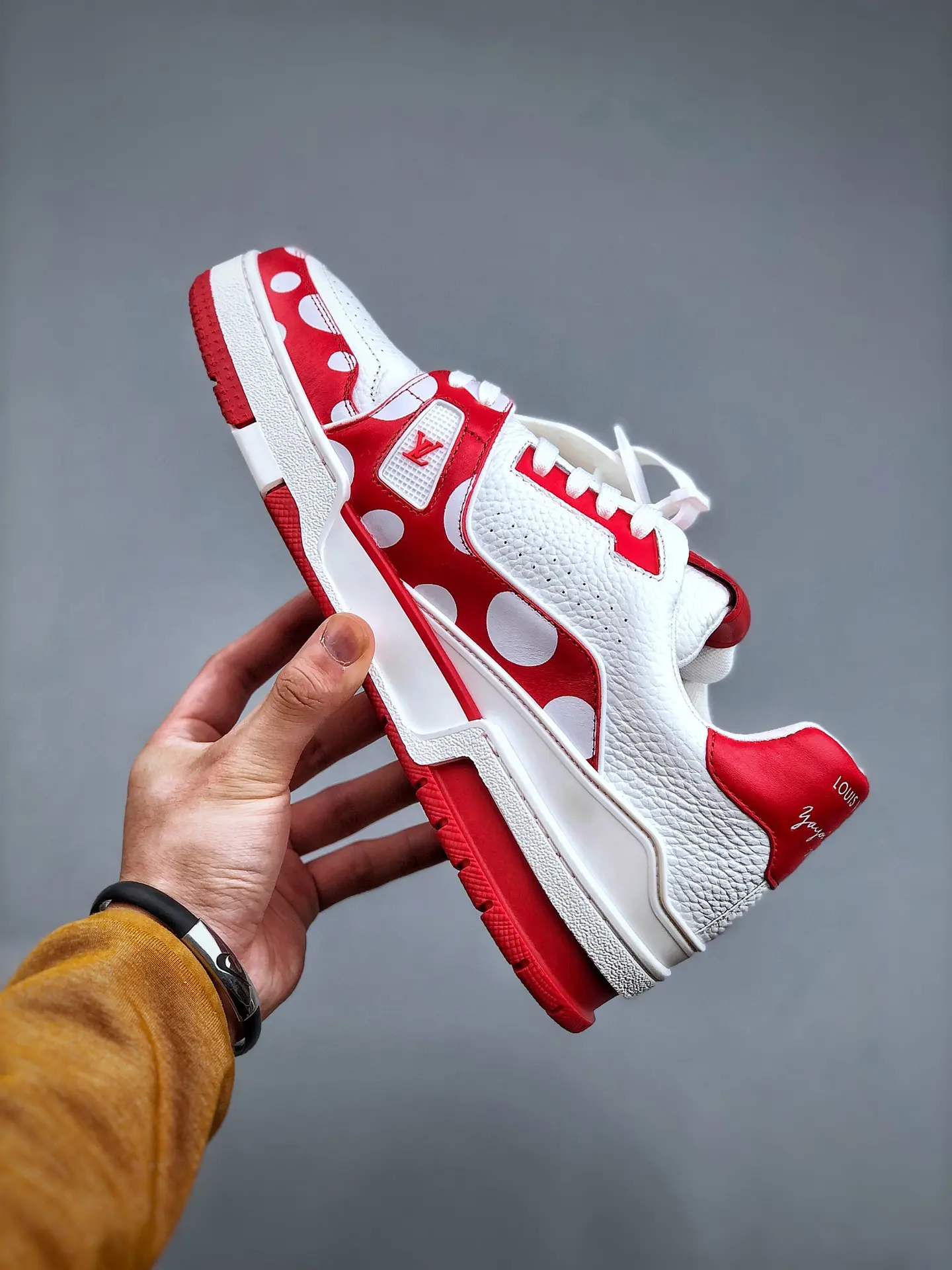 YASSW | Replica Louis Vuitton x Yayoi Kusama Trainer White Red Review