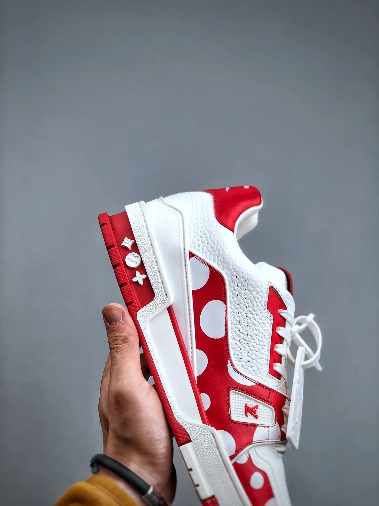 YASSW | Replica Louis Vuitton x Yayoi Kusama Trainer White Red Review