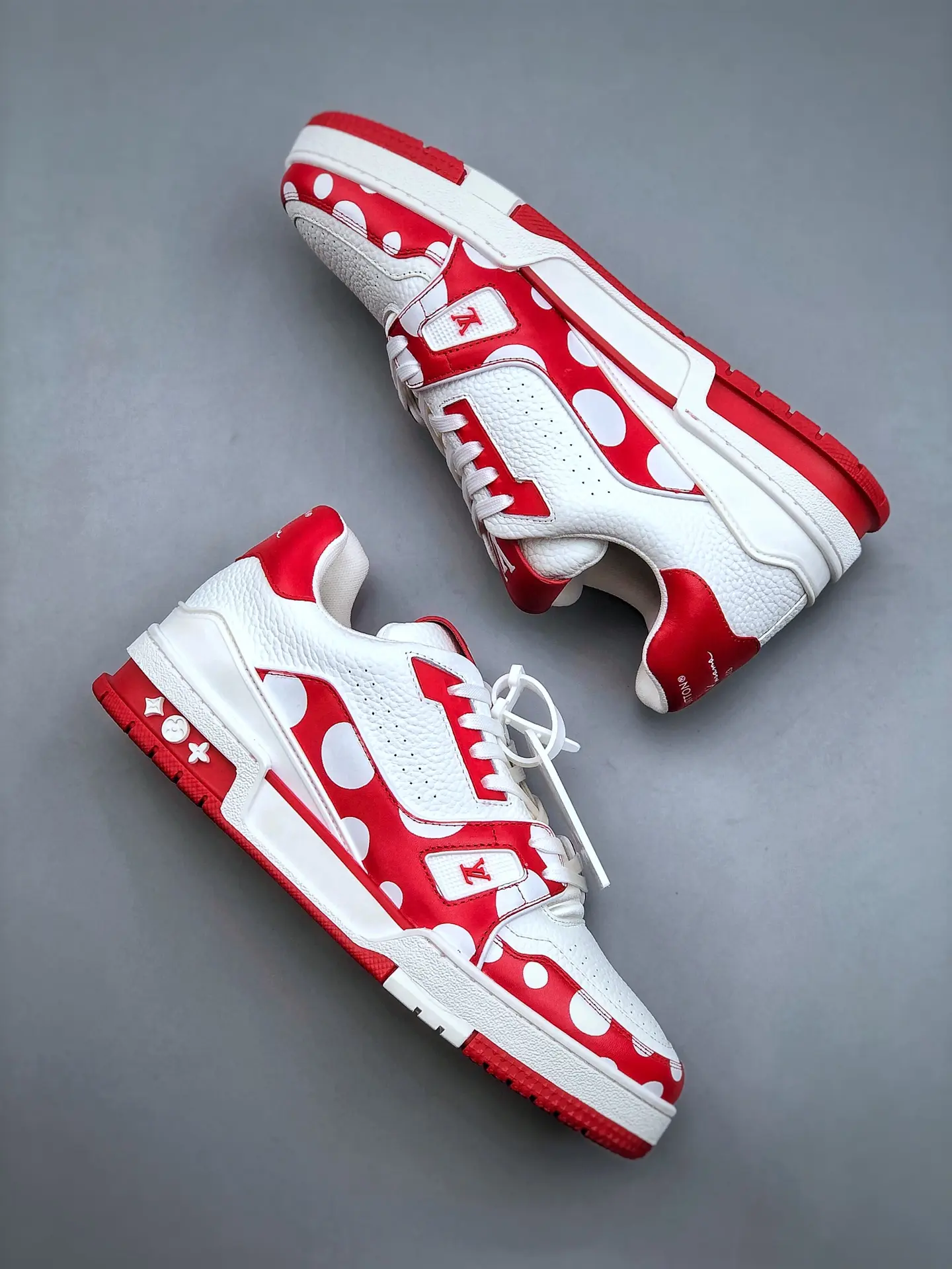 YASSW | Replica Louis Vuitton x Yayoi Kusama Trainer White Red Review