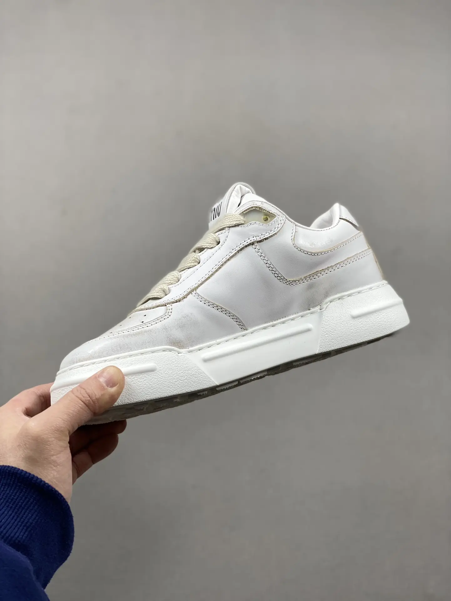 YASSW | Miu Miu White Bleached Leather Trainer Replica Review