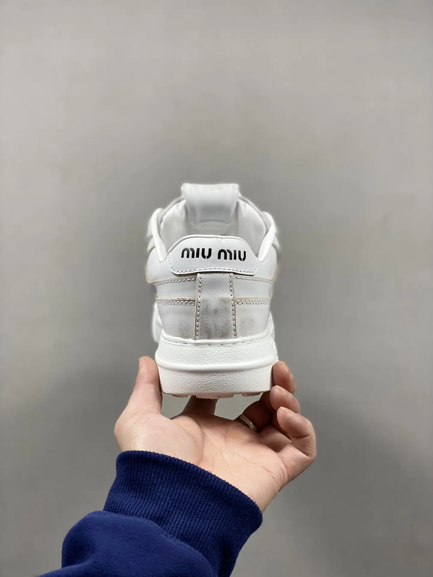 YASSW | Miu Miu White Bleached Leather Trainer Replica Review