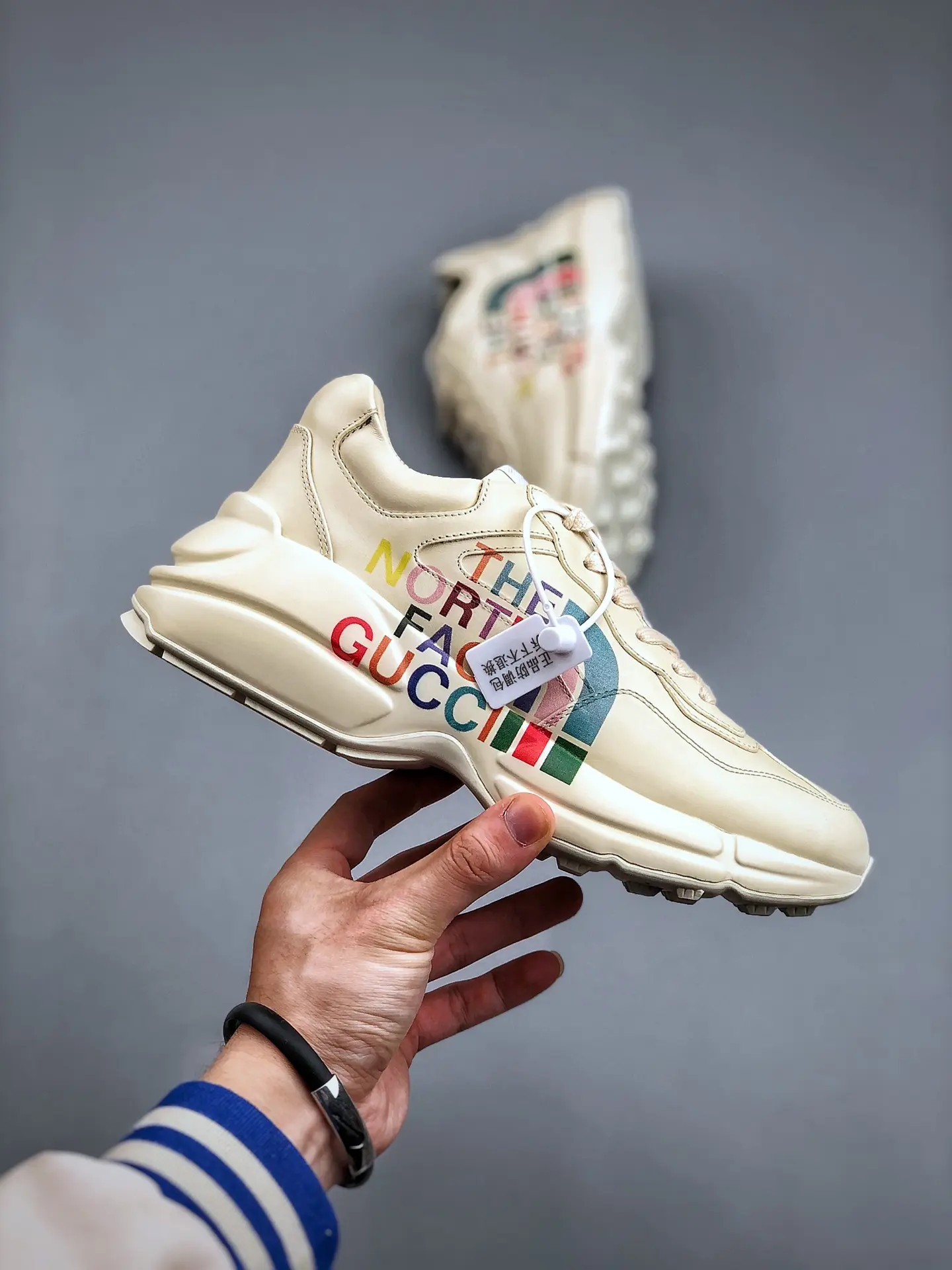 YASSW | Gucci Rhyton Exquisite Leather Sneakers: Replica Review in White