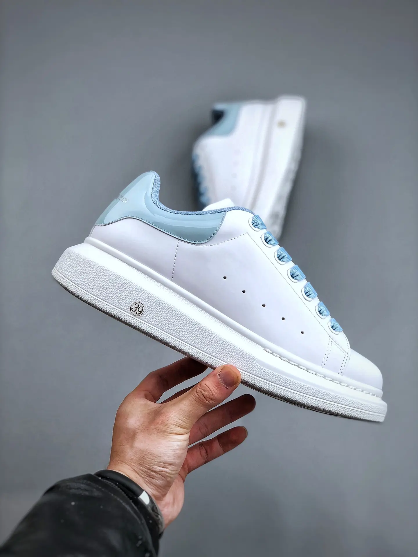 YASSW | Alexander McQueen Women's Blue Oversized Sneaker Replica Review