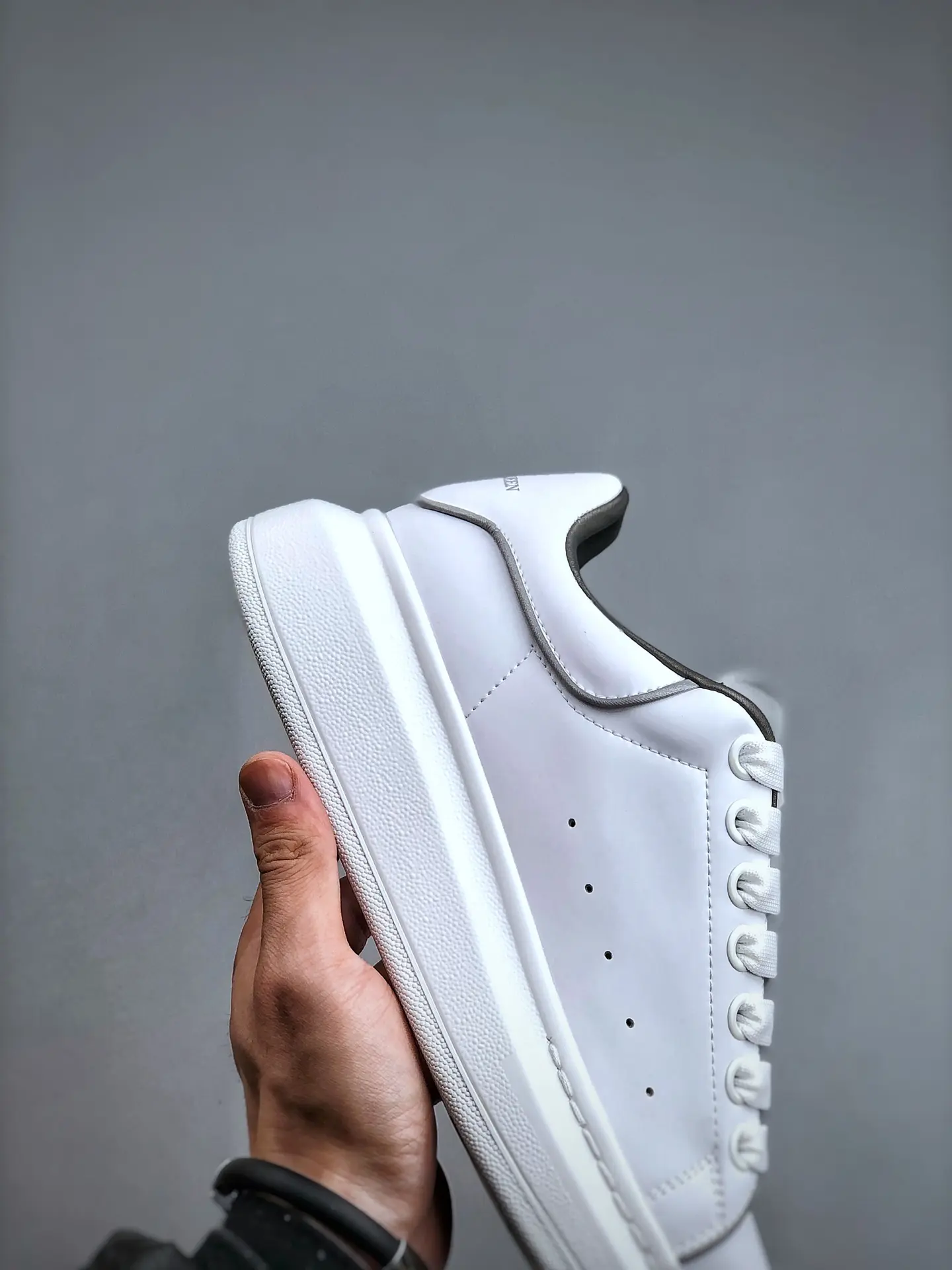 YASSW | The Allure of Replica Alexander McQueen Oversized Sneakers: White & Silver