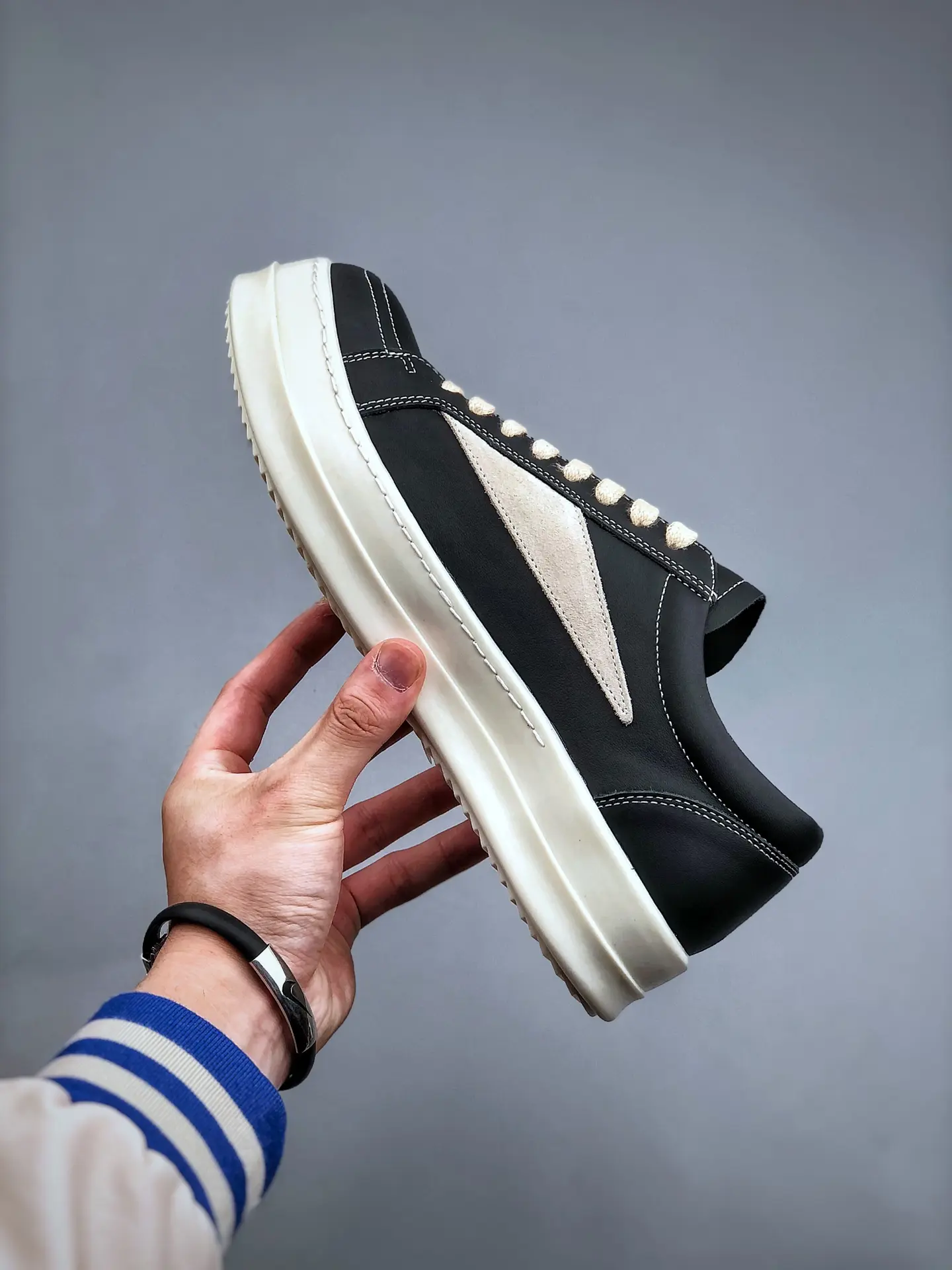 YASSW | Rick Owens Black/White Sneakers - Replicas and Reviews