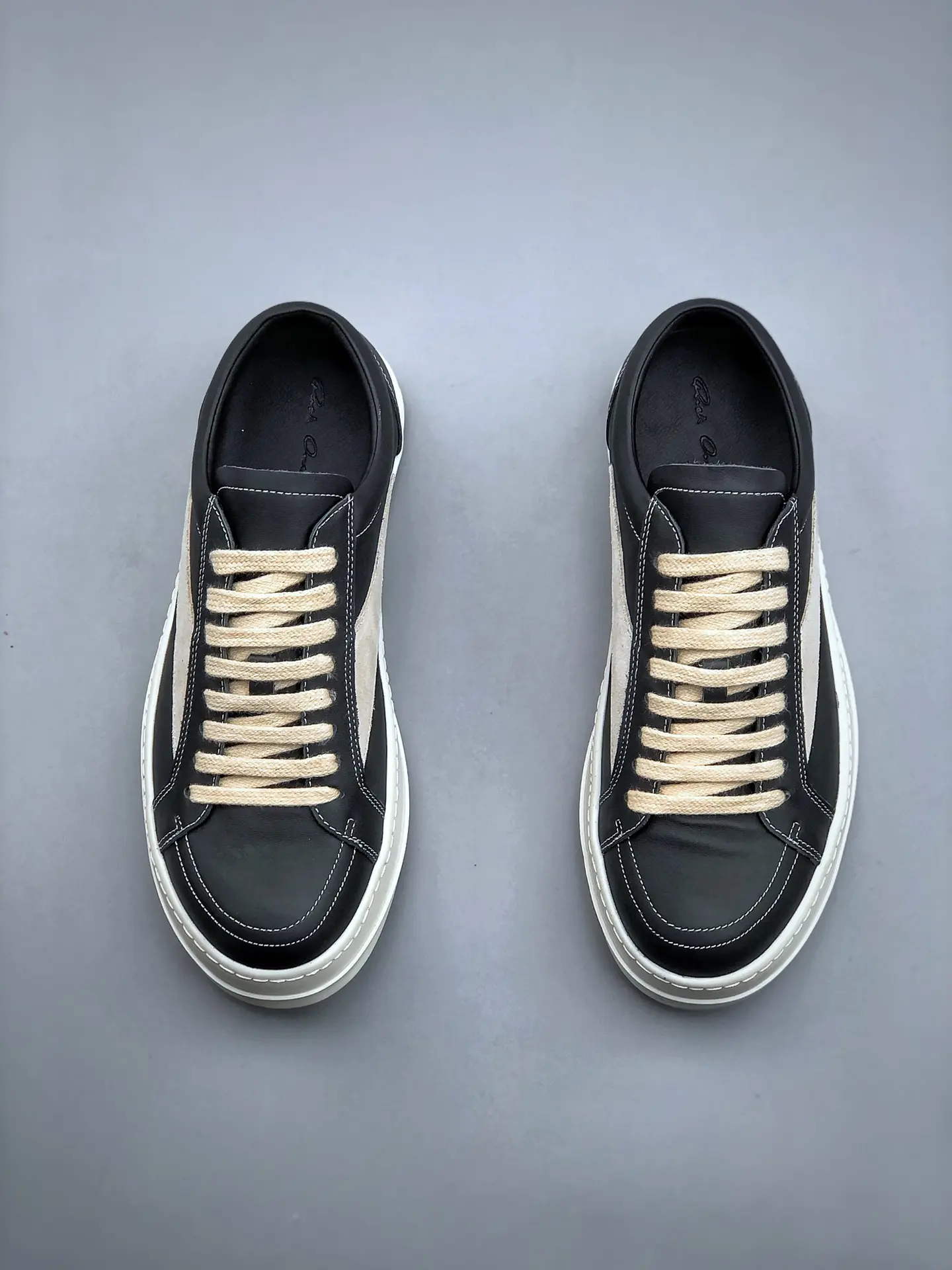 YASSW | Rick Owens Black/White Sneakers - Replicas and Reviews