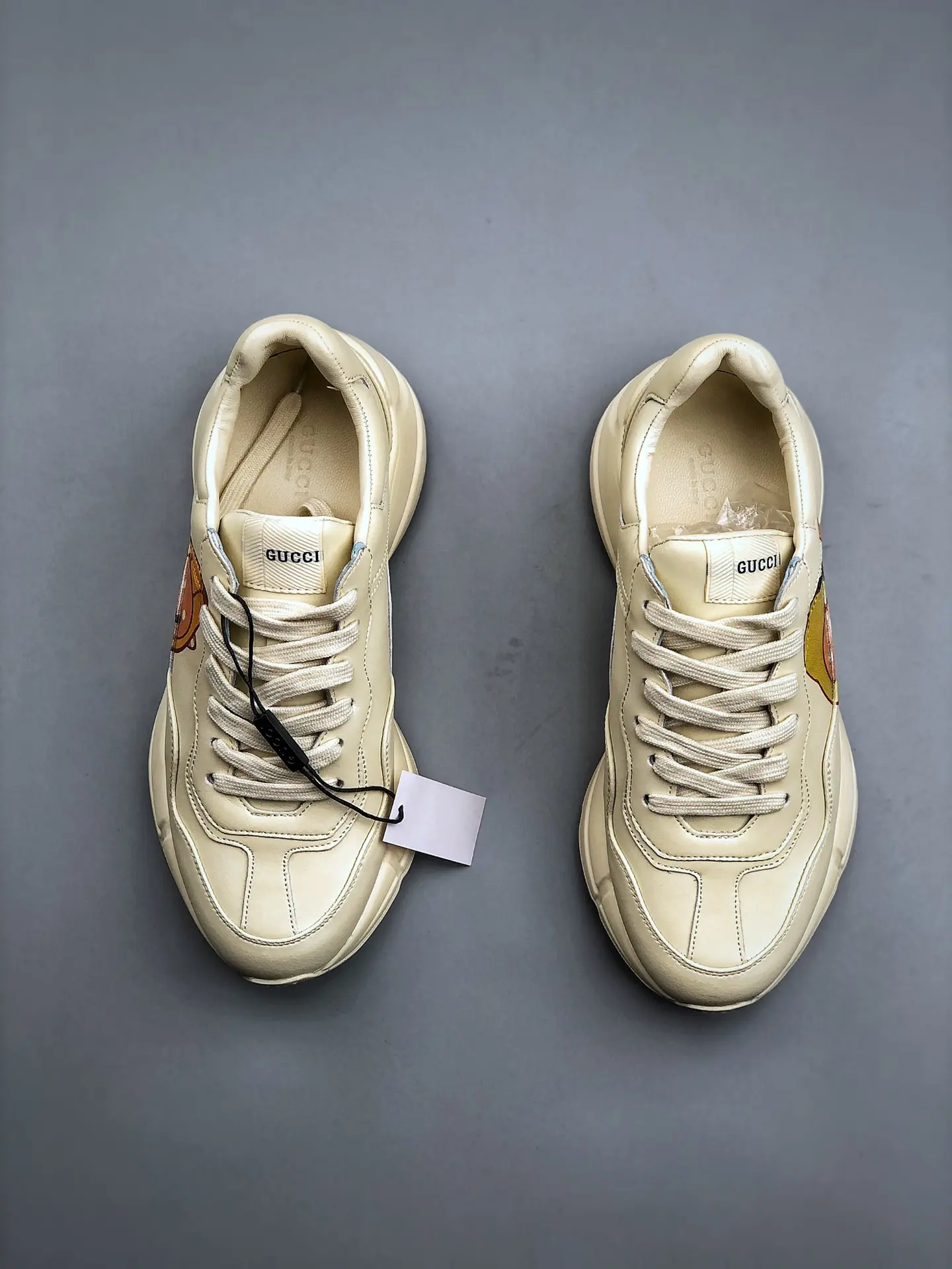 YASSW | The Ultimate Guide to Replica Gucci Rhyton Sneakers in White and Beige