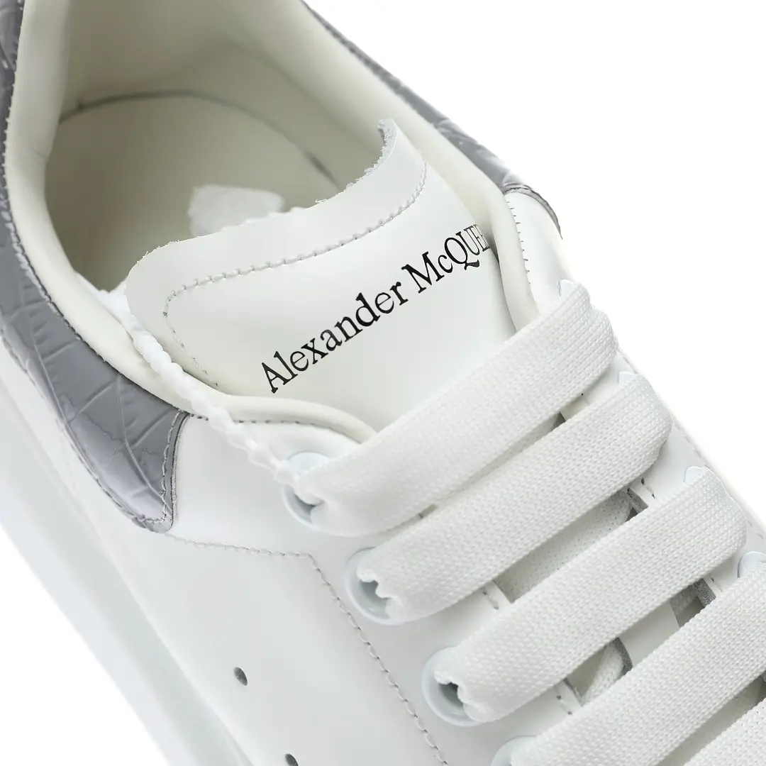 YASSW | The Pros and Cons of Replicas: Alexander McQueen White Leather Oversized Sneakers