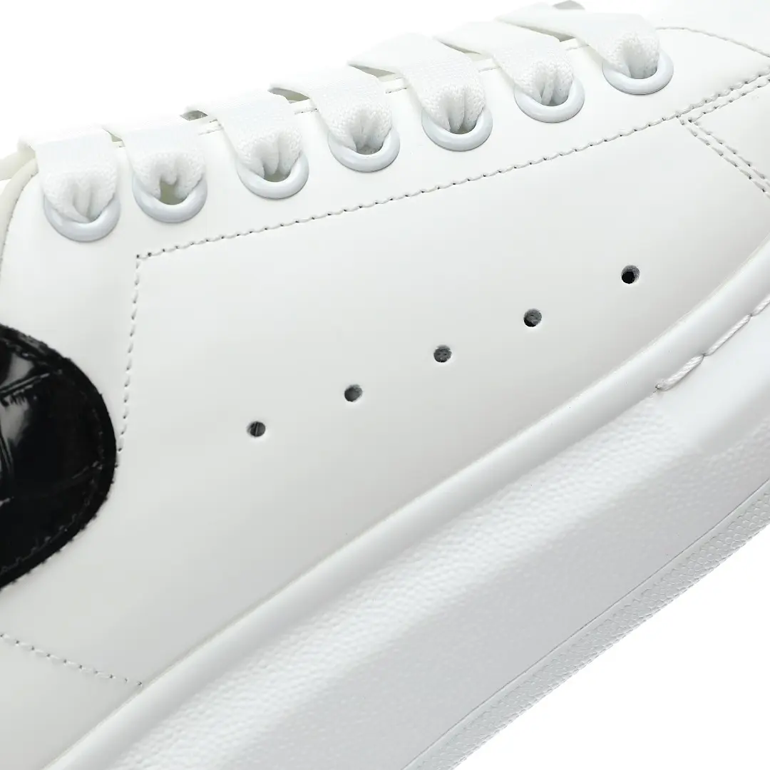 YASSW | Exploring Replica Alexander McQueen Sneakers: Black and White Croc Edition