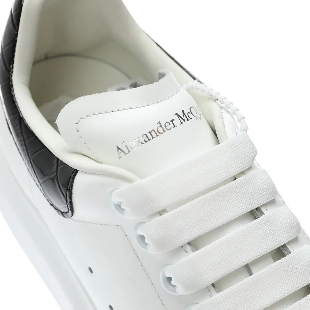 YASSW | Exploring Replica Alexander McQueen Sneakers: Black and White Croc Edition