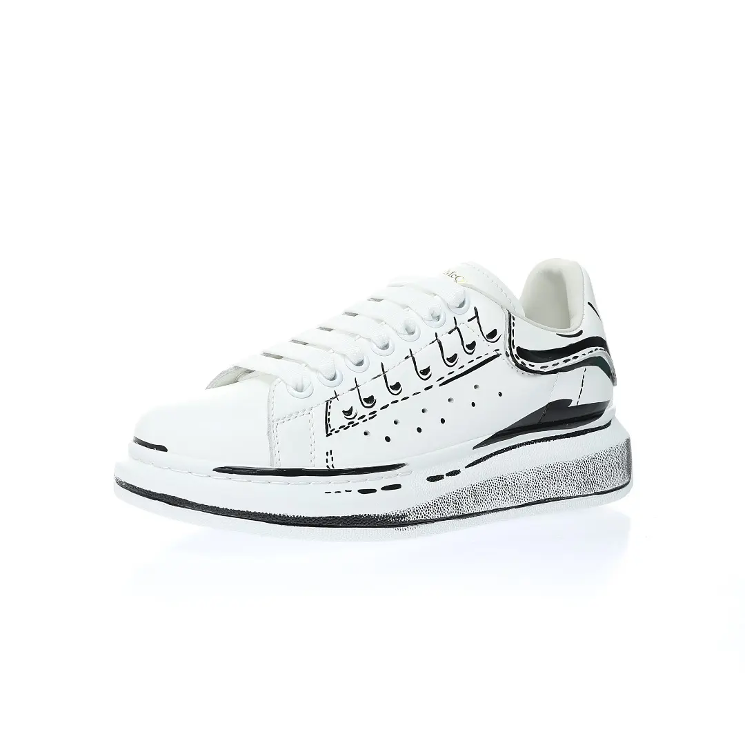 YASSW | Alexander McQueen Oversized Sneaker 'White Black Print' Replica: Pros and Cons