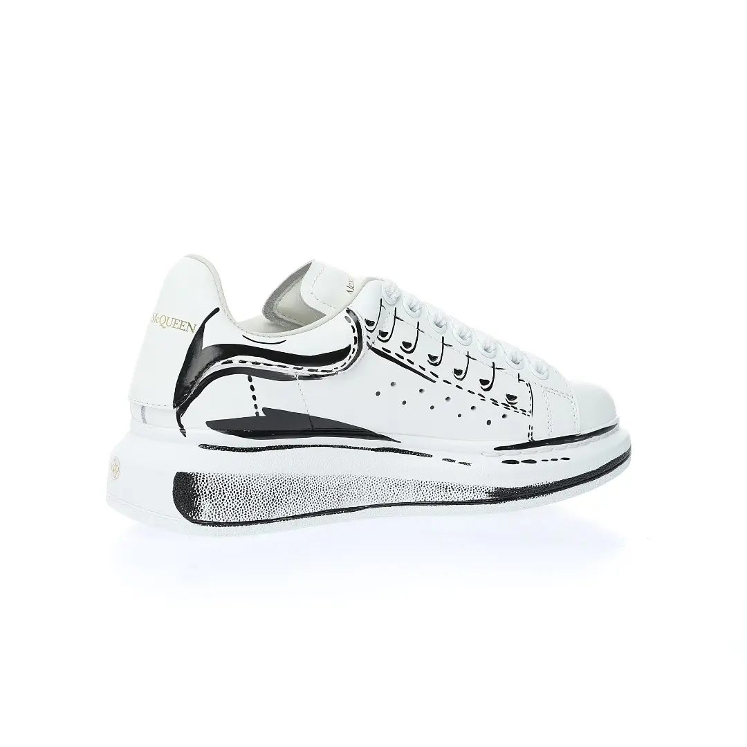 YASSW | Alexander McQueen Oversized Sneaker 'White Black Print' Replica: Pros and Cons