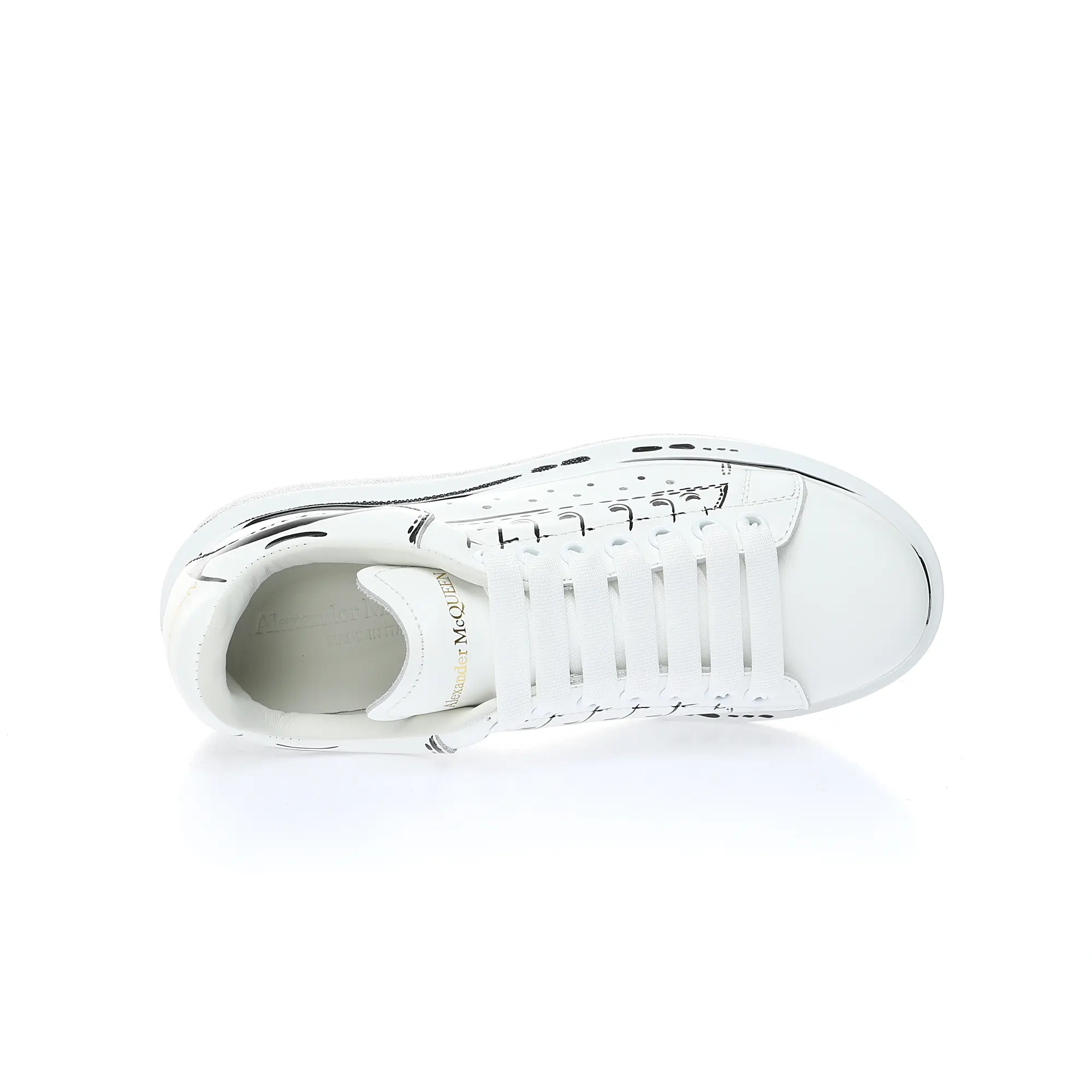 YASSW | Alexander McQueen Oversized Sneaker 'White Black Print' Replica: Pros and Cons